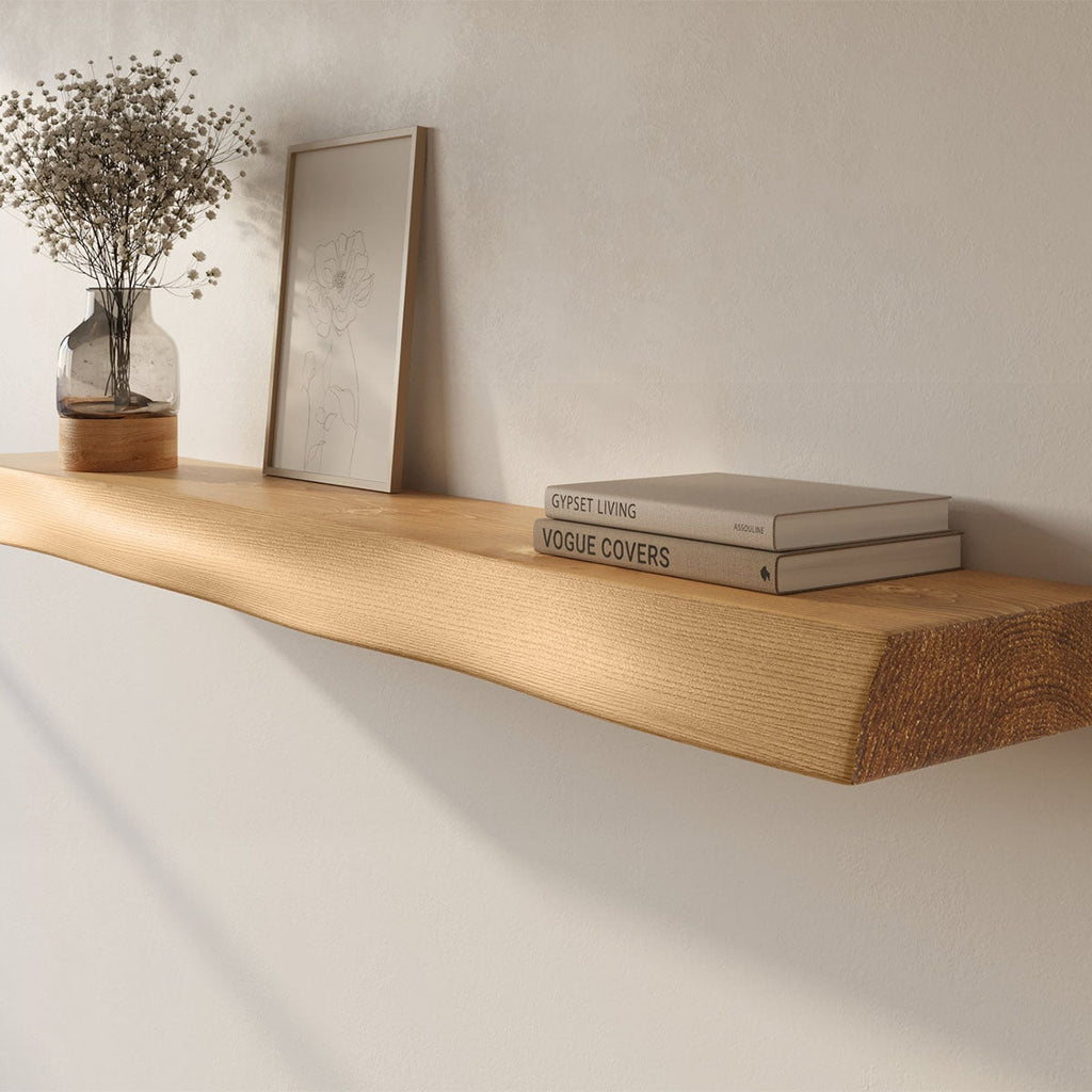 Live Edge Floating Wall Shelf