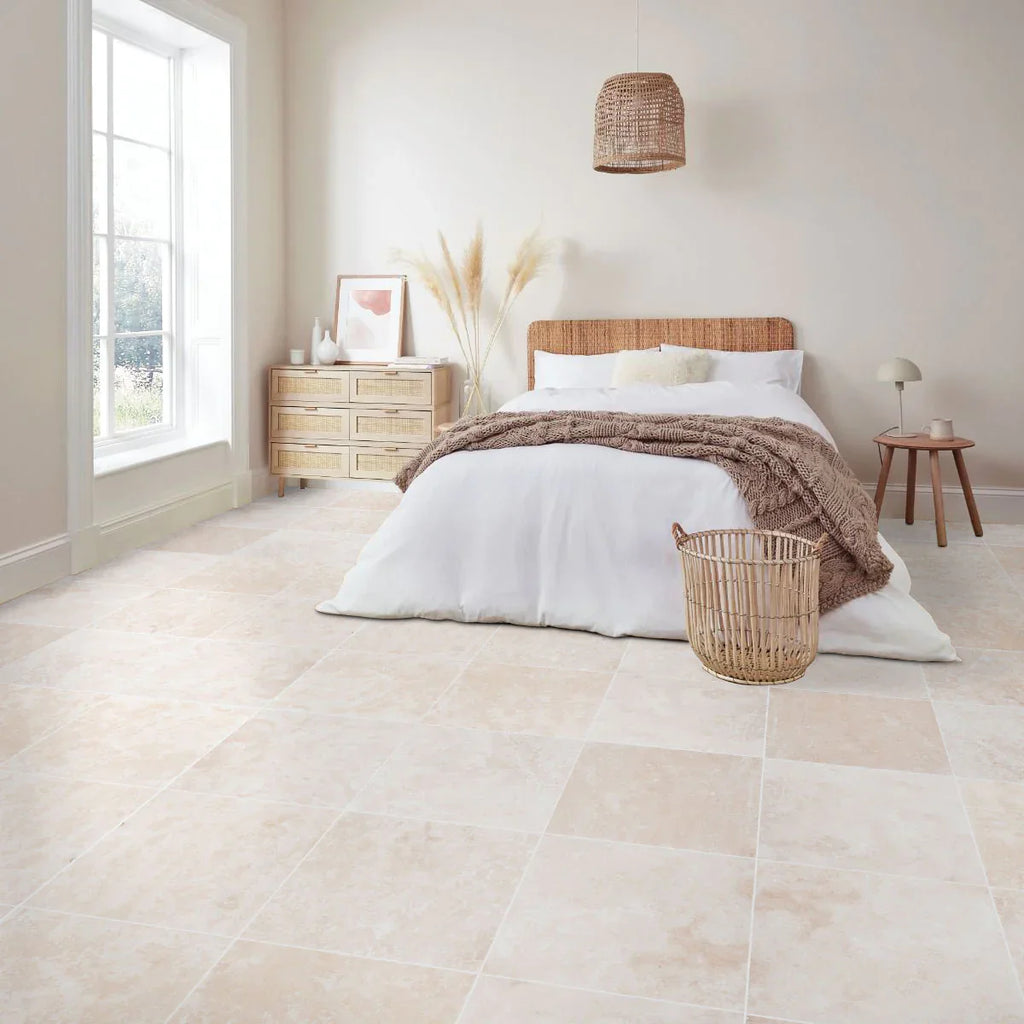 Miletos Ivory Travertine Honed and Filled Wall and Floor Tile