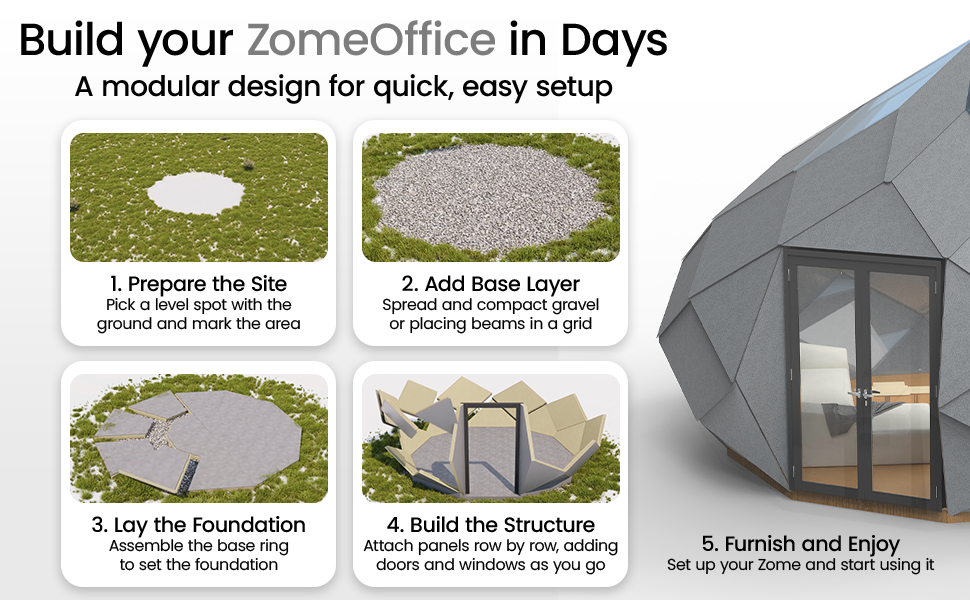 Patio Elegance Zomes Outdoor Office