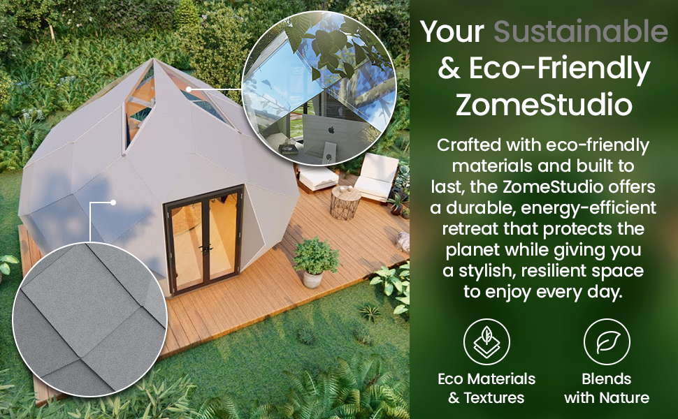 Patio Elegance Zomes Outdoor Office Pod