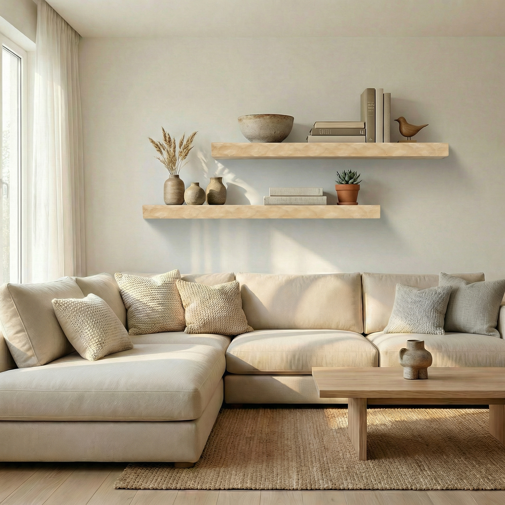 Hewn Floating Kitchen Shelf