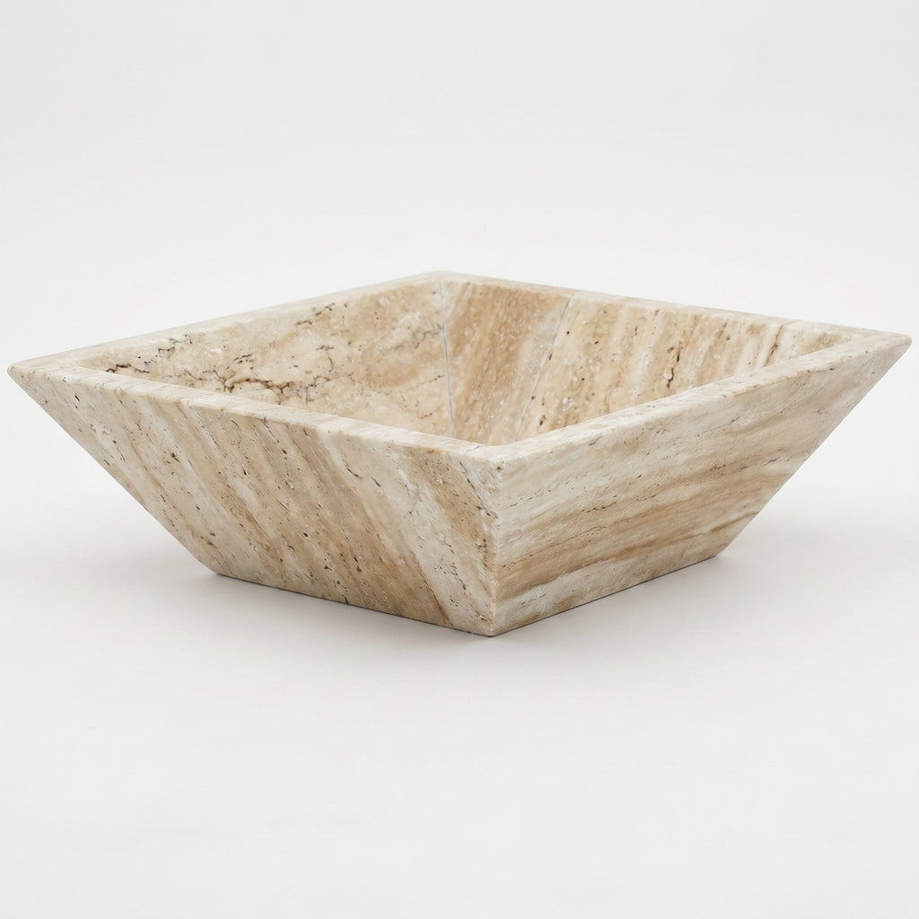 Patara Beige Vein-cut Travertine Natural Stone Fire Pit