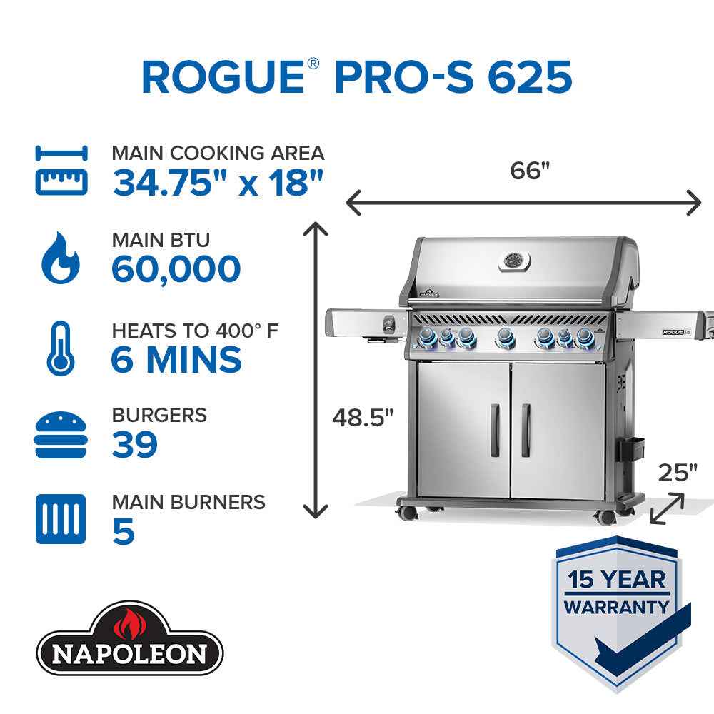 Patio Elegance Rogue PRO-S 625 Outdoor Gas Grill