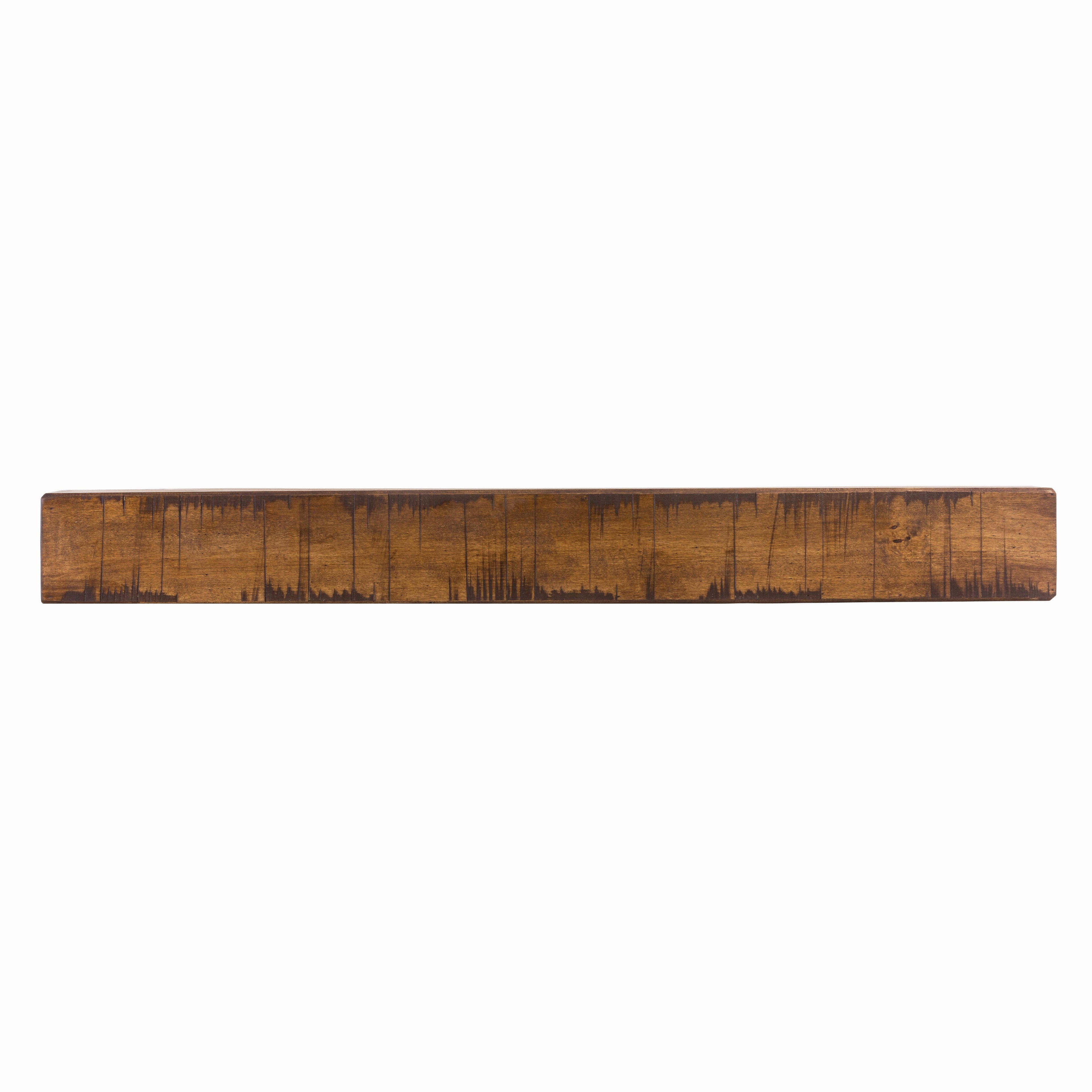 Rustic Poplar Mantel Shelf