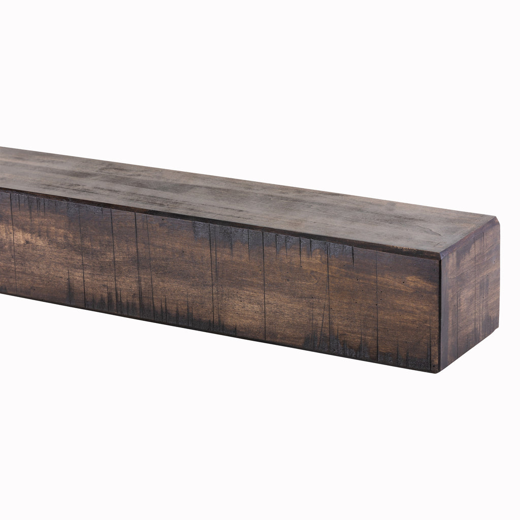 Rustic Poplar Mantel Shelf