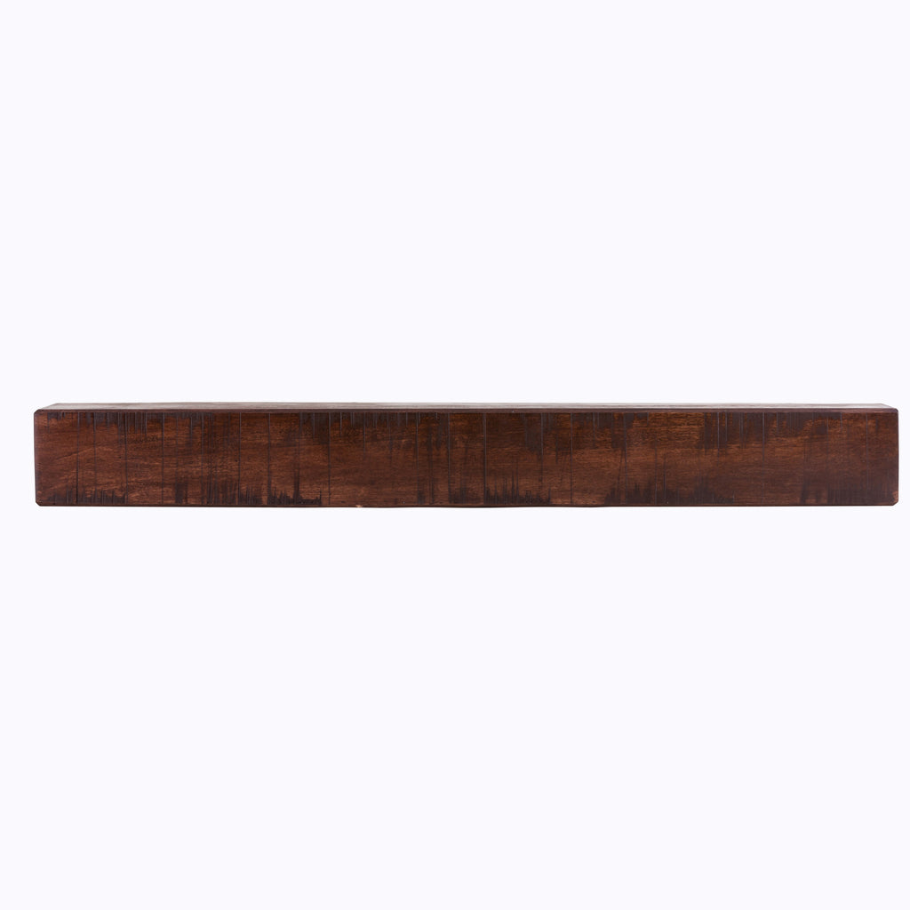 Rustic Poplar Mantel Shelf