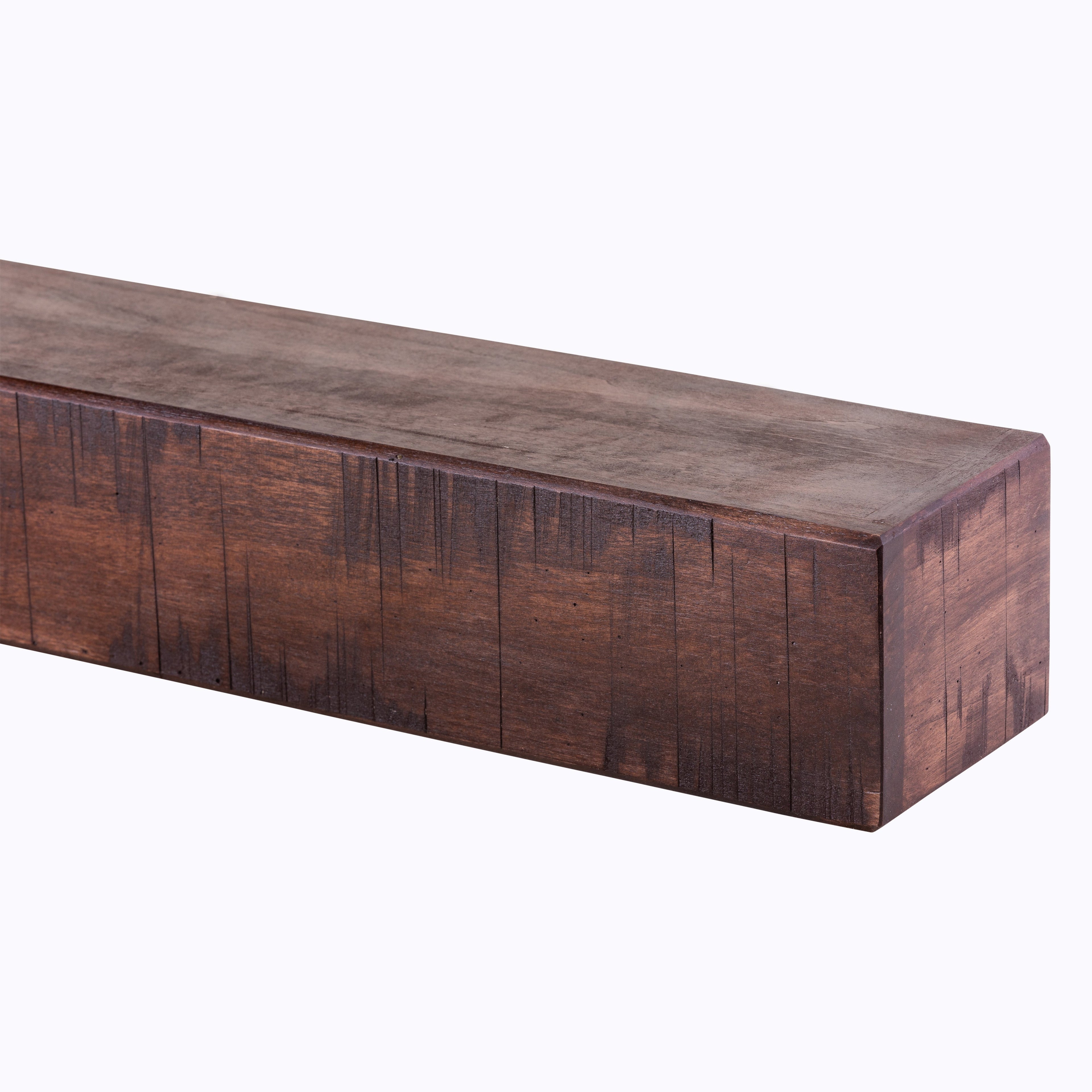 Rustic Poplar Mantel Shelf