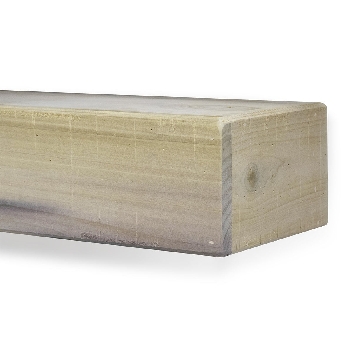 Rustic Poplar Mantel Shelf