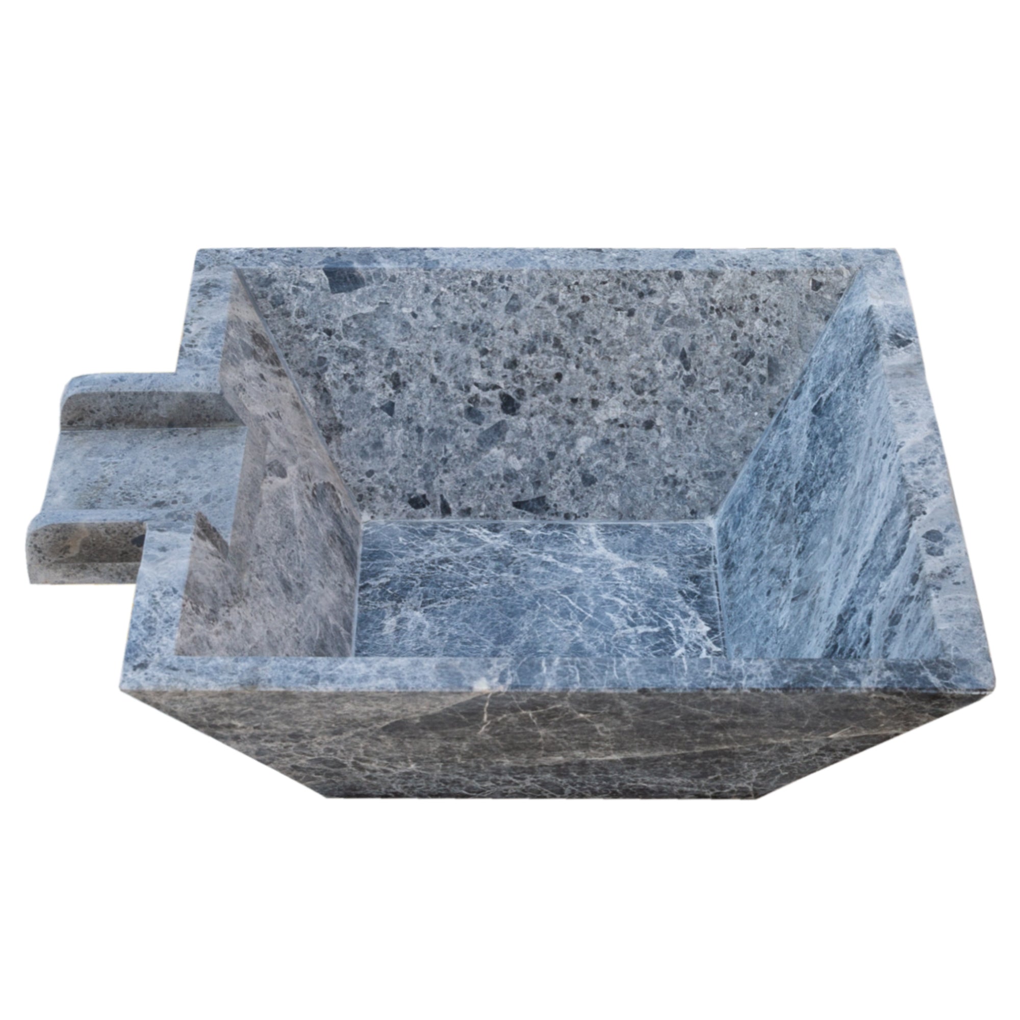 Silver Shadow Marble Natural Stone Pool Square Poolwok with Lip