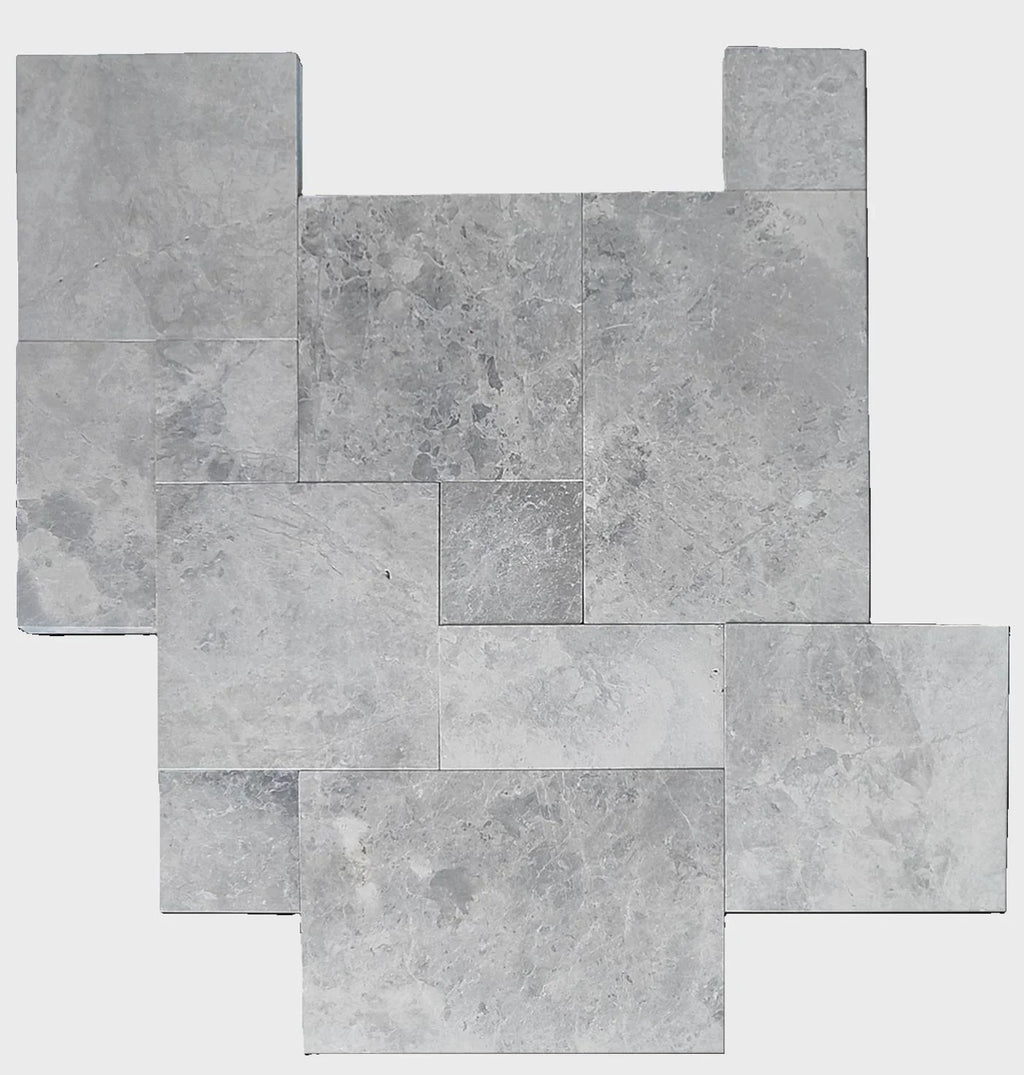 Talya Gray Marble Leathered Pavers