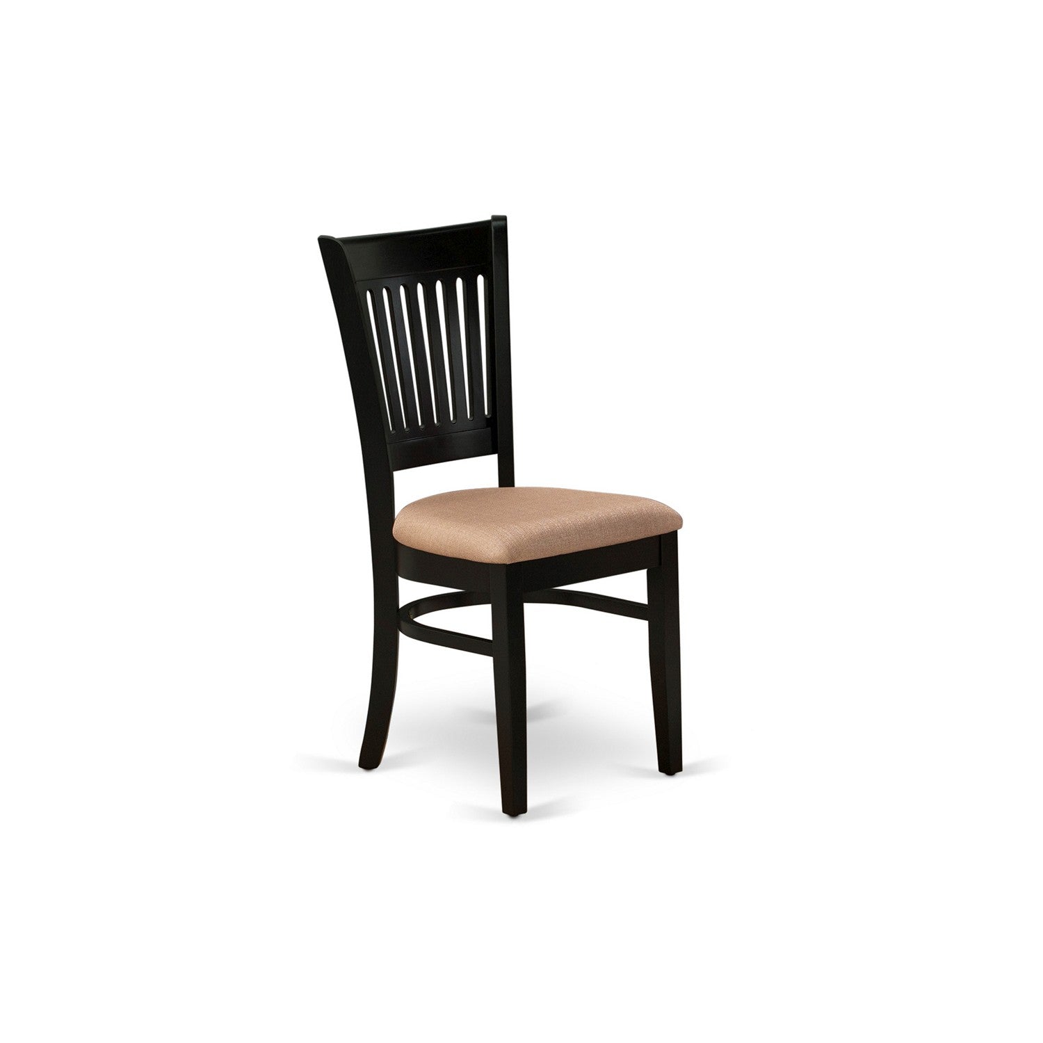 Black 5-Piece Dining Set with Upholstered Chairs
