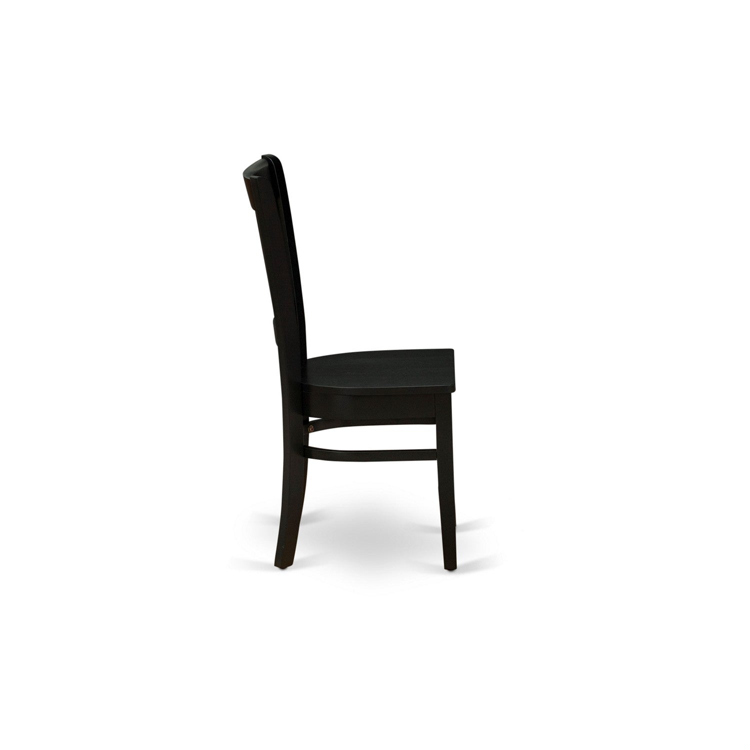 3-Piece Black Kitchen Dining Set with Wood Chairs