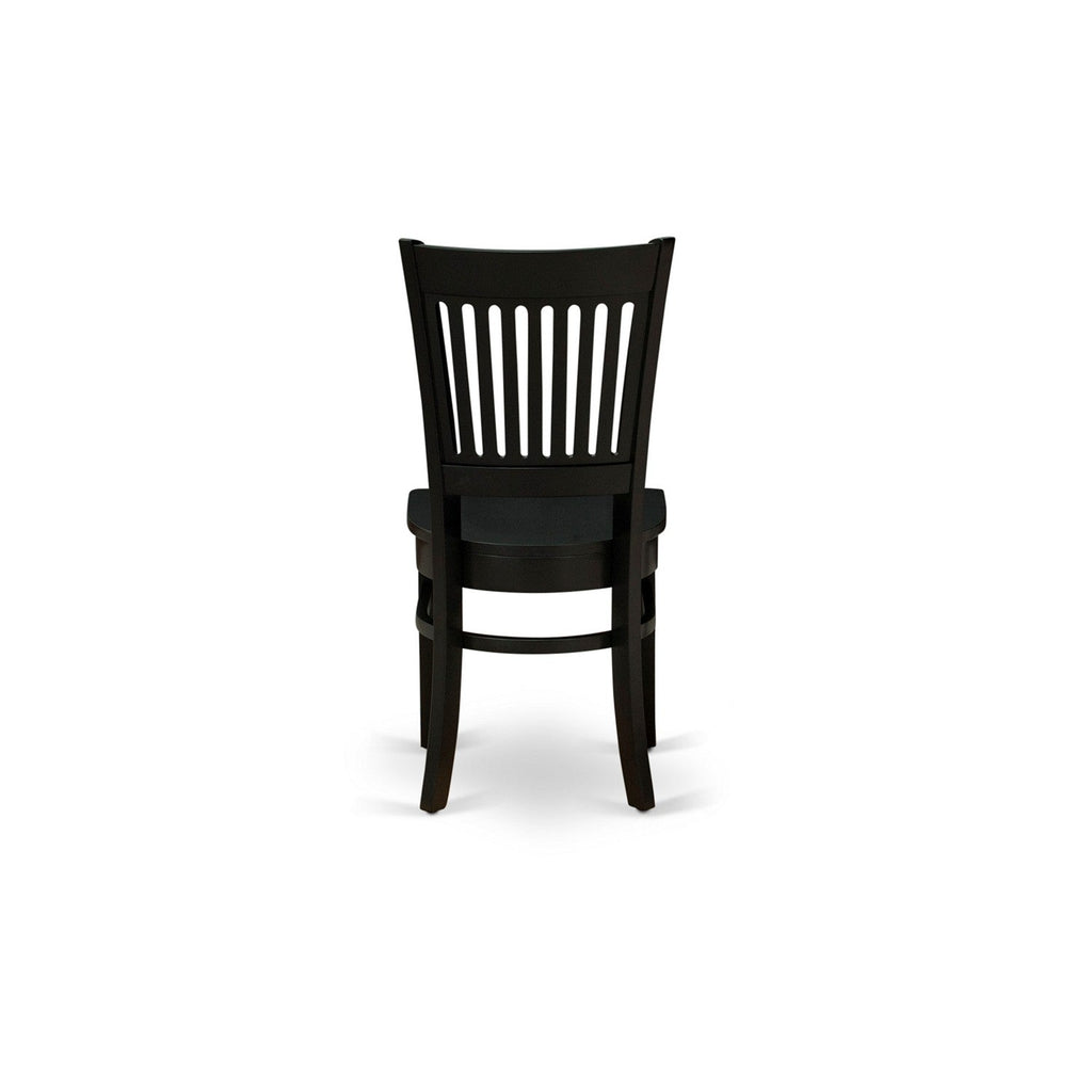 3-Piece Kitchen Dining Set with Slatted Chairs