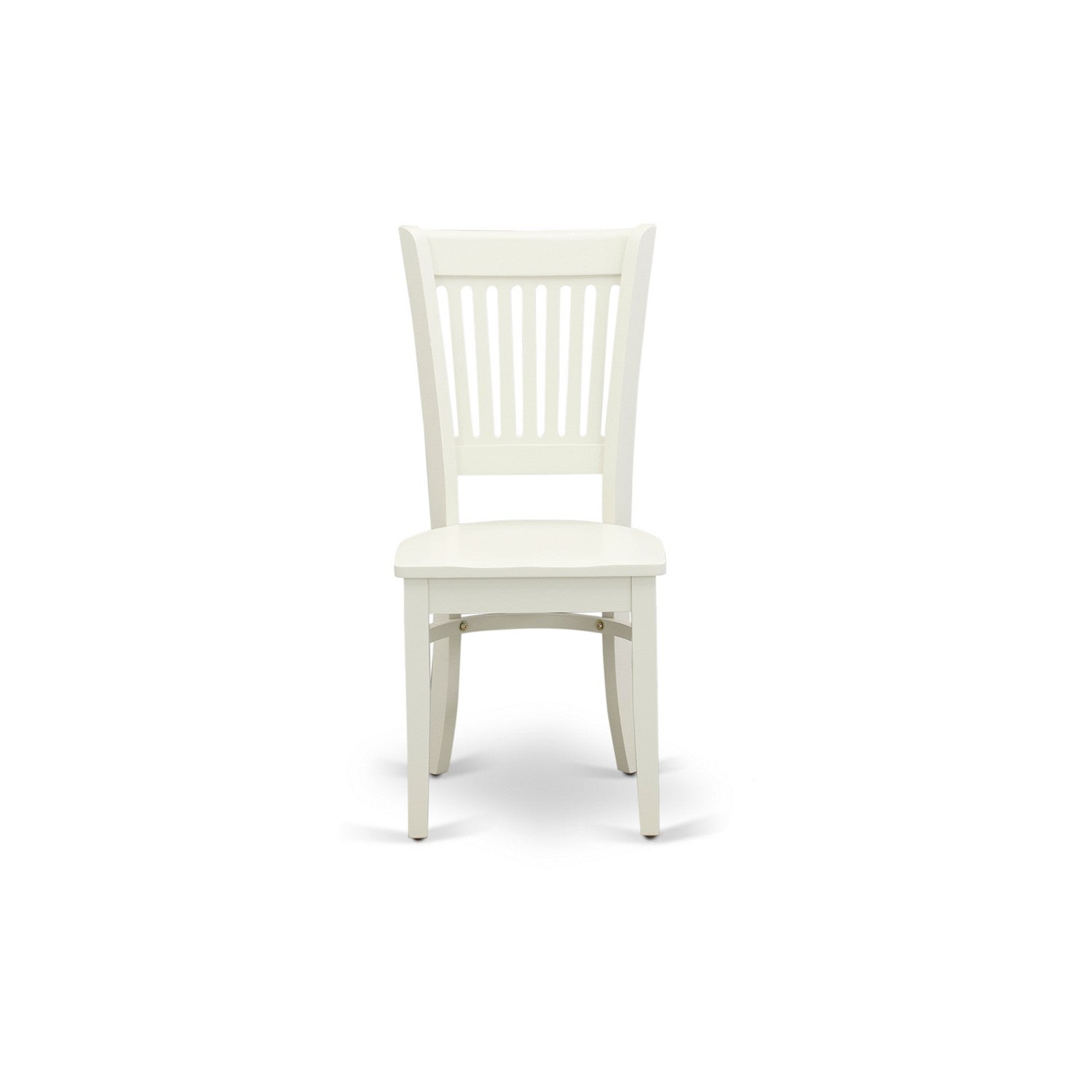 5-Piece Linen White Round Kitchen Dining Set with Wood Chairs