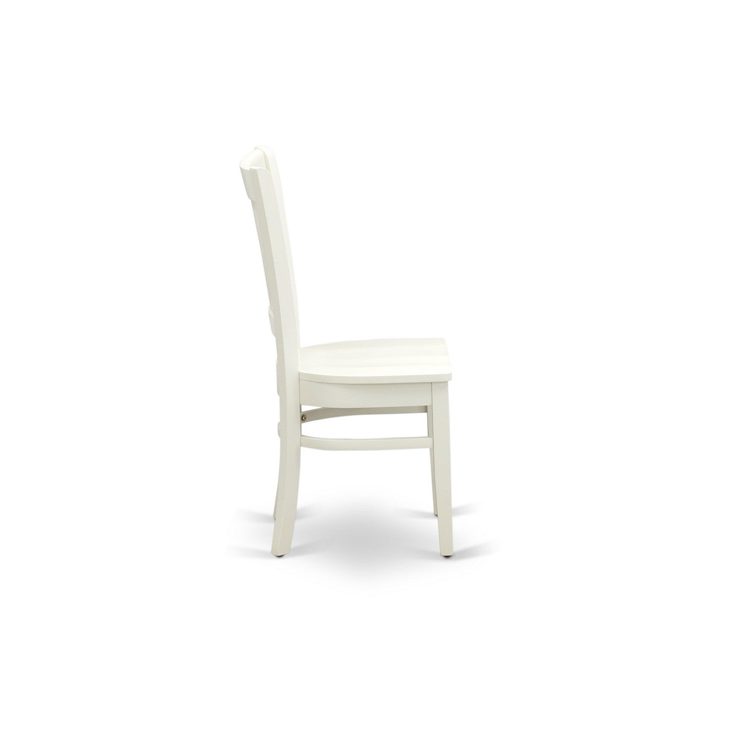 3-Piece Linen White Kitchen Dining Set with Wood Chairs