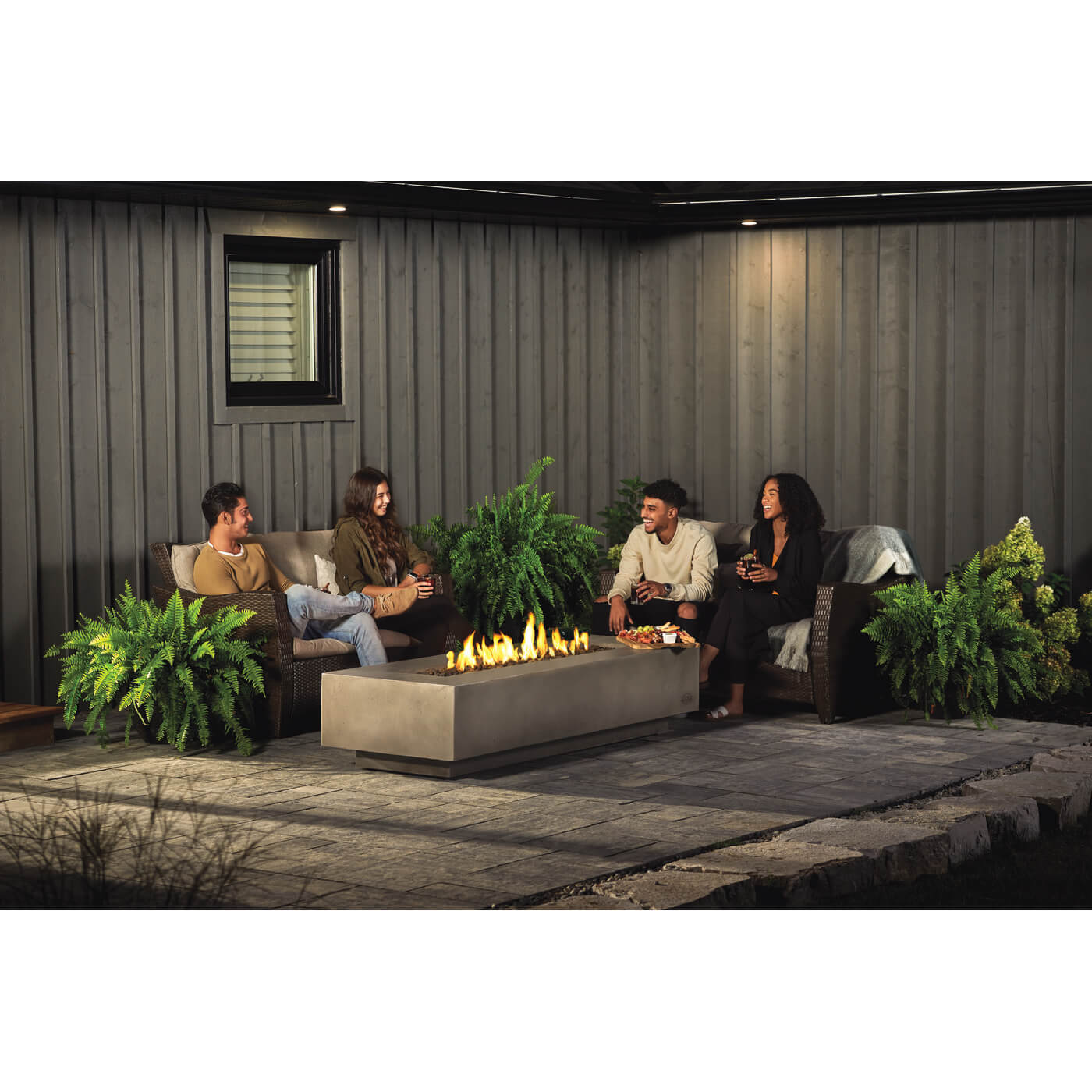 Nexus 72-Inch Outdoor Fire Table