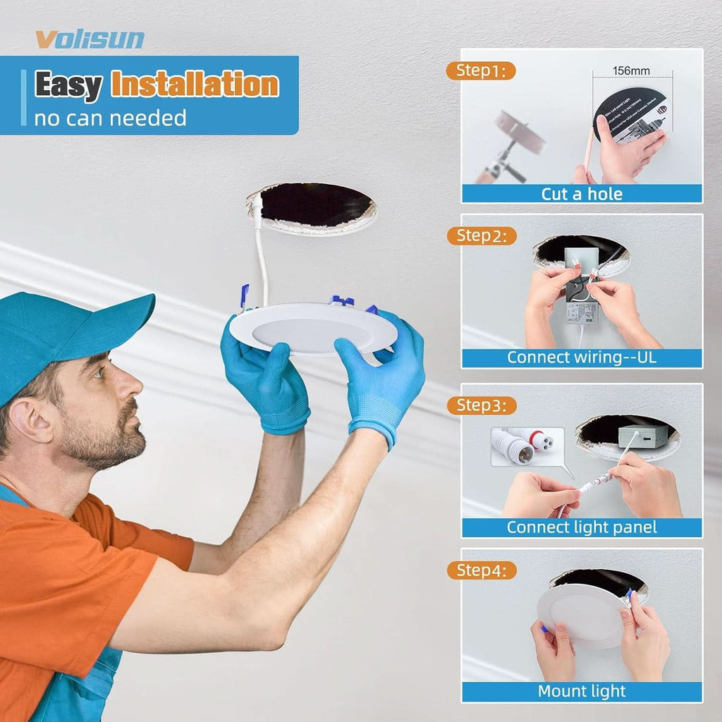 Six Inch Recessed LED Downlight 5CCT Dimmable