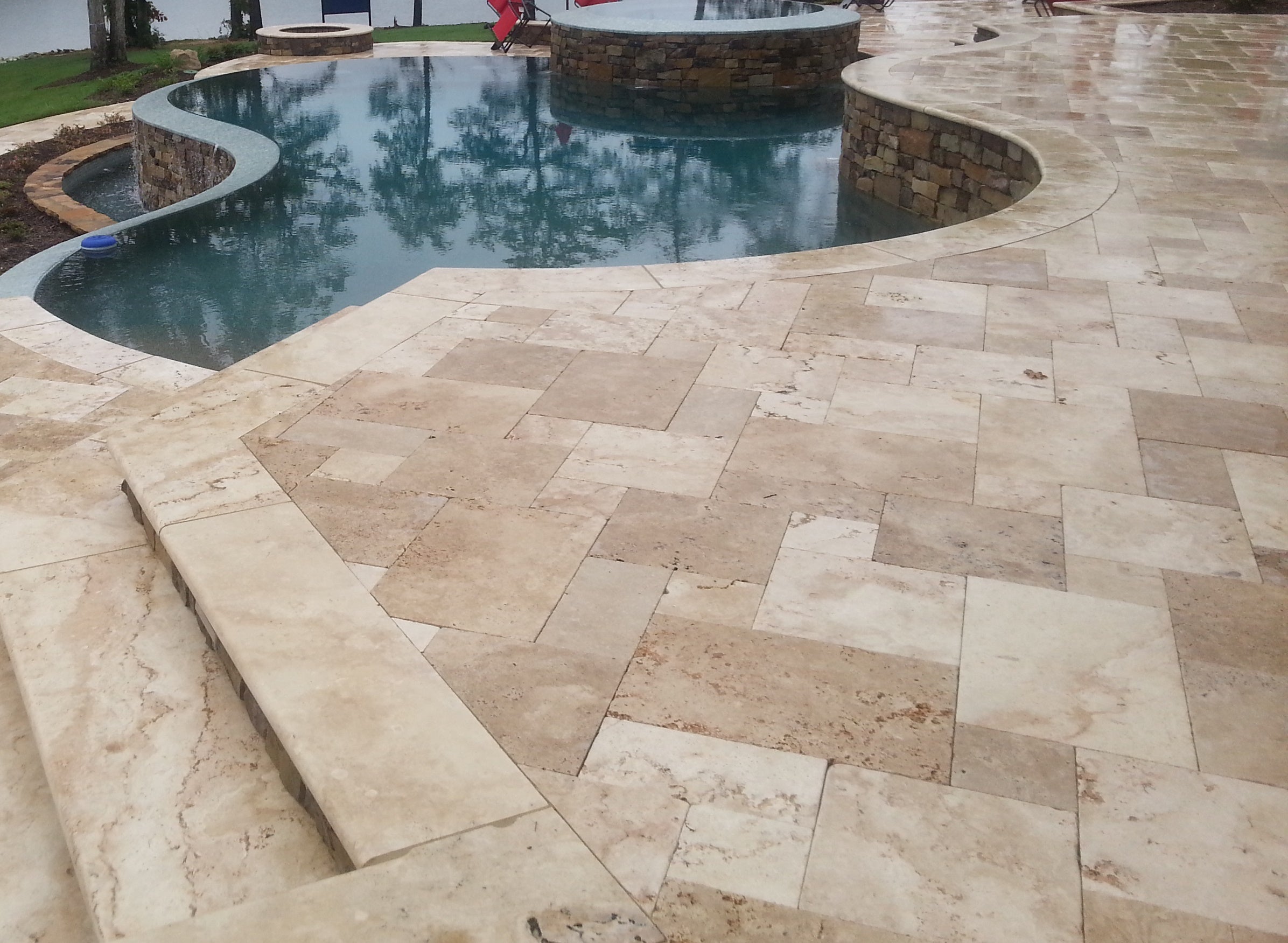 Aspendos Tumbled Travertine Pavers