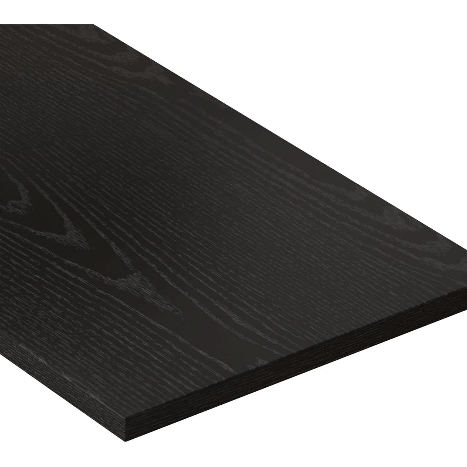 73 Inch Tall Bookshelf Black Wood Grain Living Room