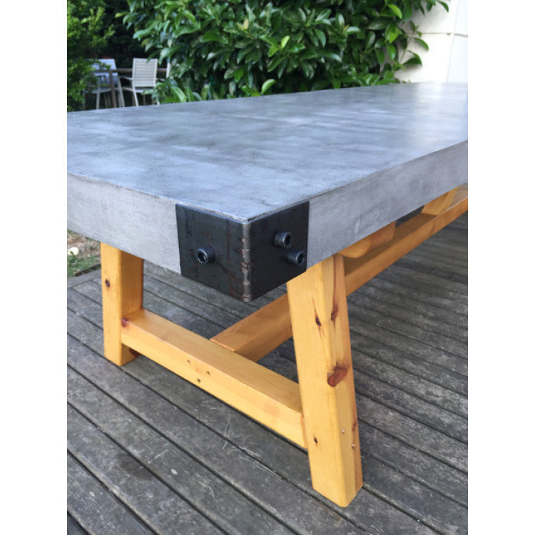 Barocco Valhalla Design Lightweight Concrete Rectangular Dining Table - (W)35.5" (L)71" (H)29.5"