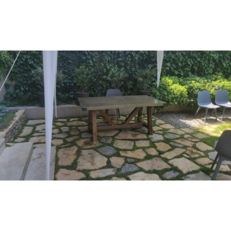 Barocco Valhalla Design Lightweight Concrete Rectangular Dining Table - (W)39" (L)79" (H)29.5"