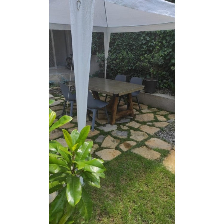 Barocco Valhalla Design Lightweight Concrete Rectangular Dining Table - (W)39" (L)110" (H)29.5"