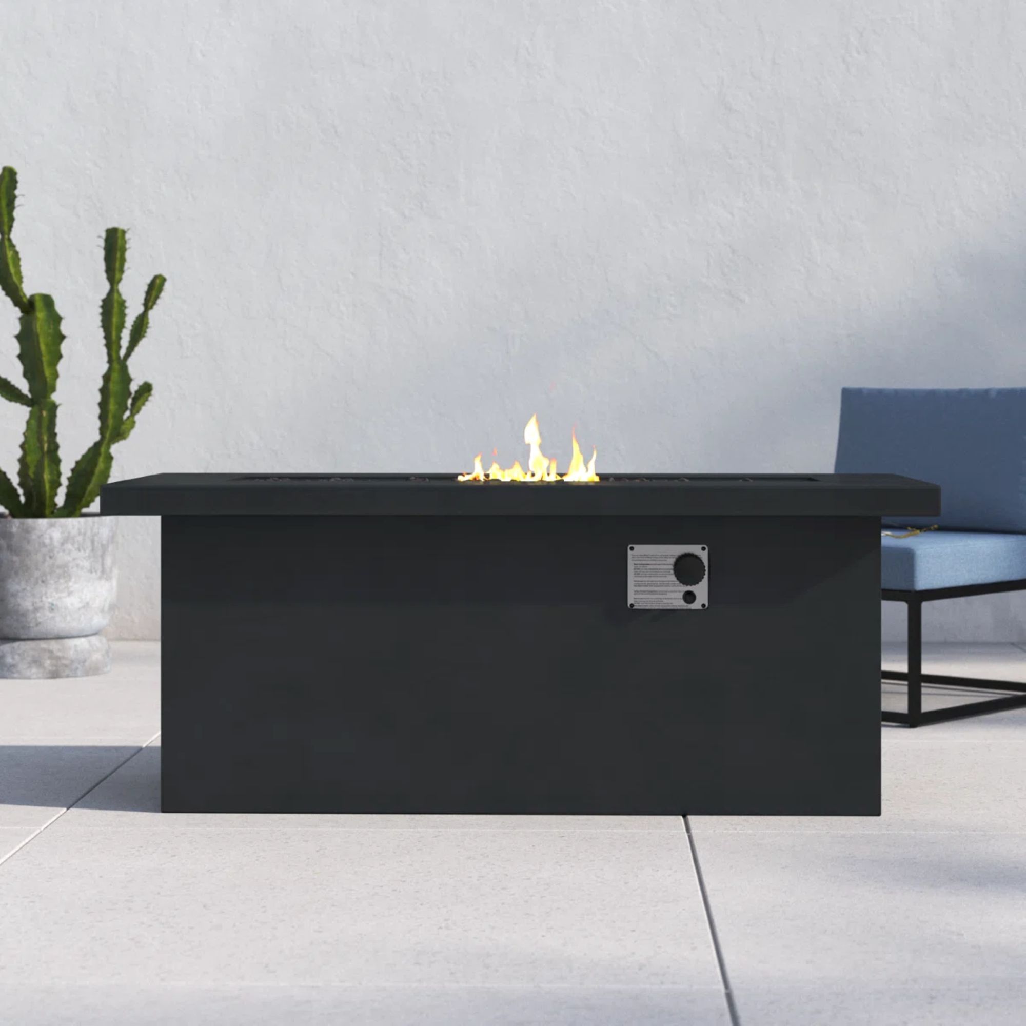 Propane / Gas Outdoor Fire Pit Table Durable Construction
