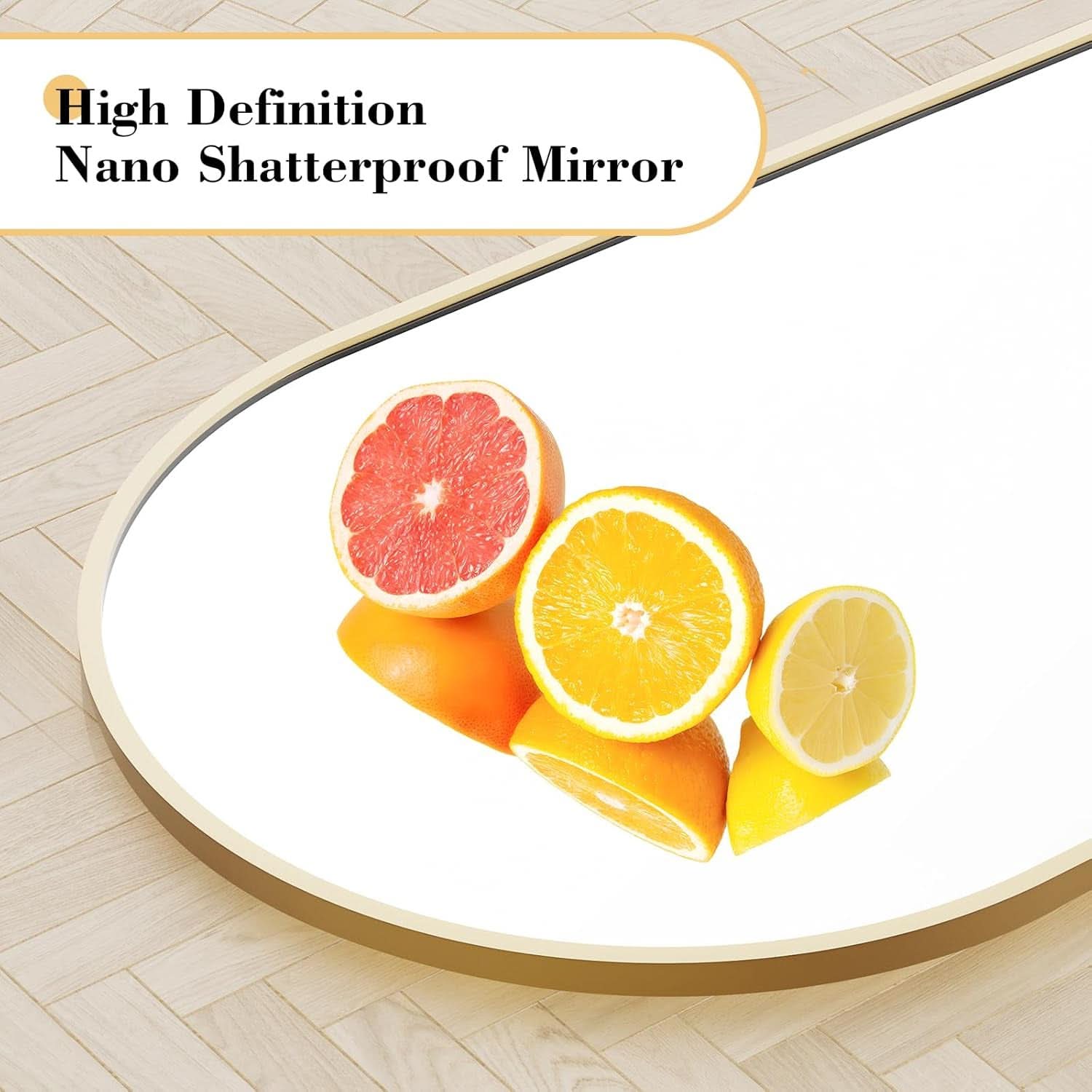Arched Full Length Mirror 59 Inch By 16 Inch Gold Frame