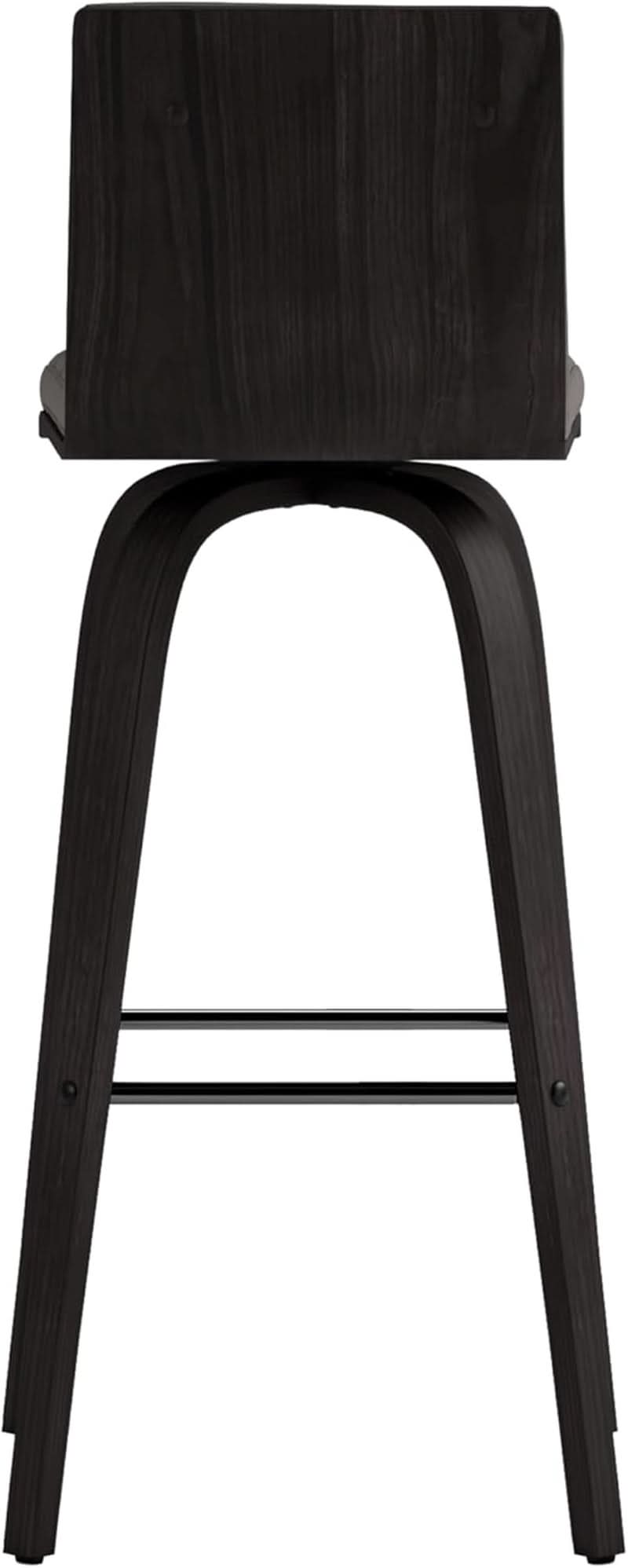 Vienna 30 Inch Bar Height Bar Stool Grey And Black