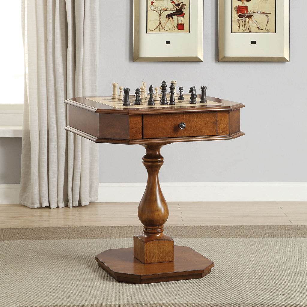 Bishop Reversible Chess & Checkers Game Table