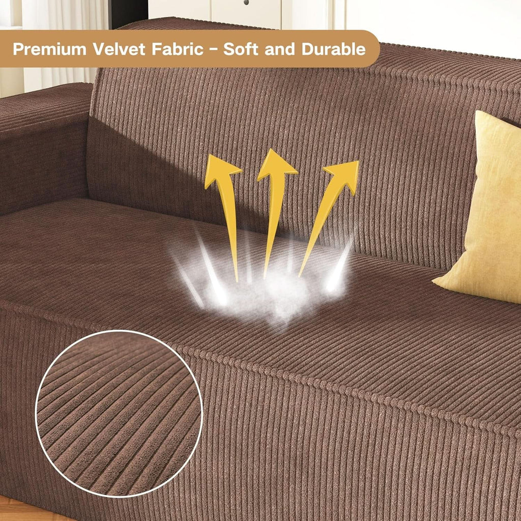 Brown Memory Foam Sofa in a Box