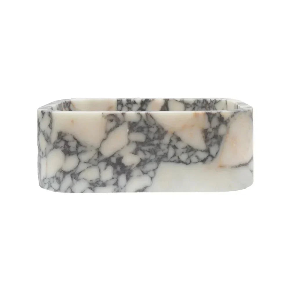 Calacatta Viola Marble Rectangular Wall-mount Bathroom Sink (L)18" (W)12" (H)6" - READY TO SHIP