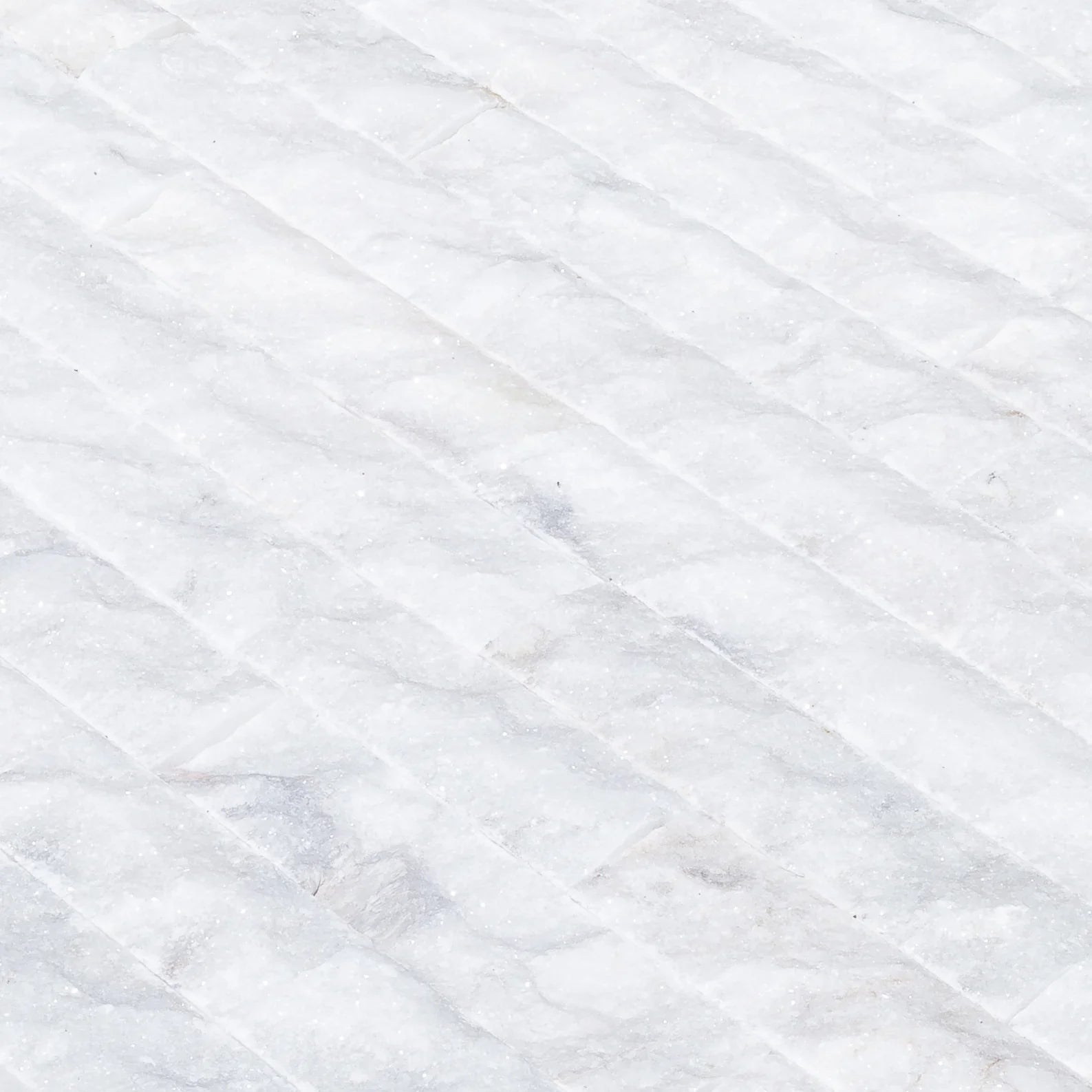 Carrara White 4"xFree Length Split-face Natural Marble Wall Tile