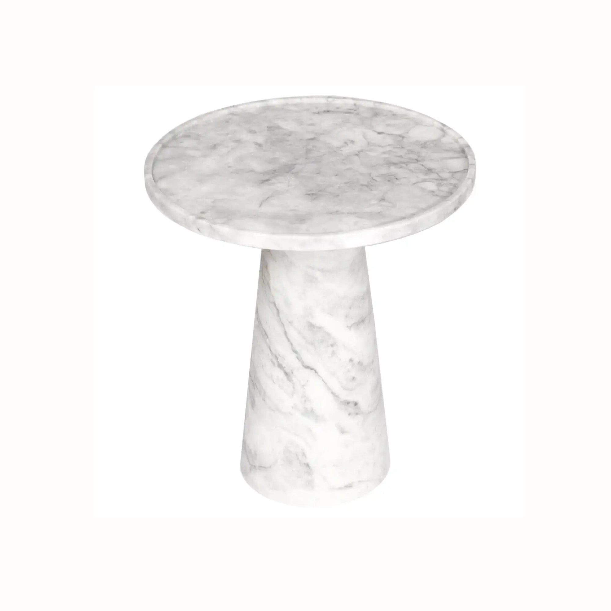 Natural Stone Mushroom Design Side/End Table (H)21" (D)15"