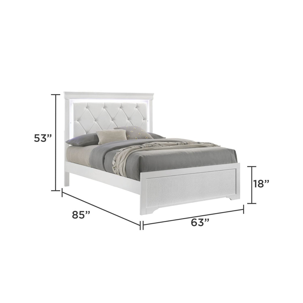 Blaze LED Upholstered Bedroom Set