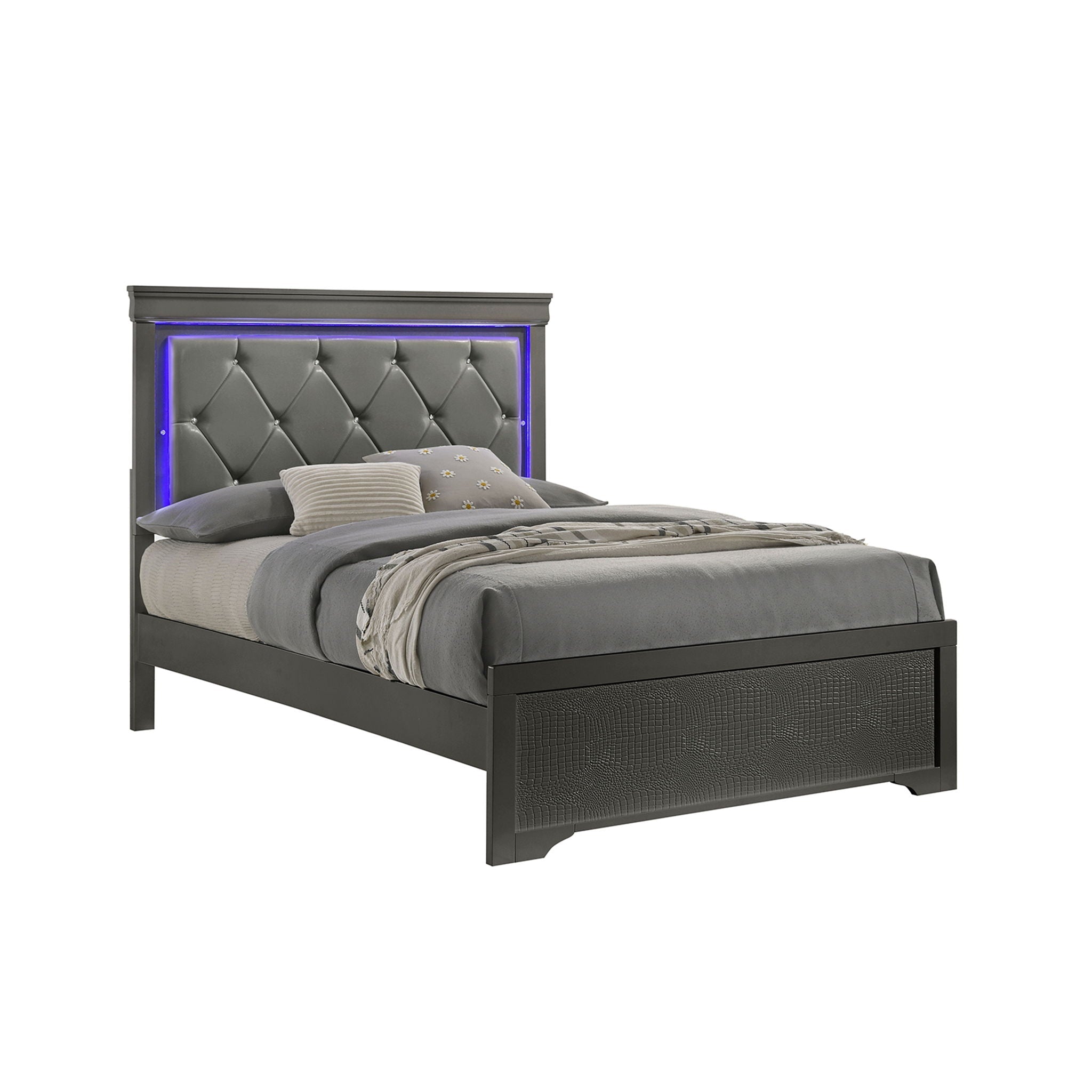 Blaze LED Upholstered Bedroom Set
