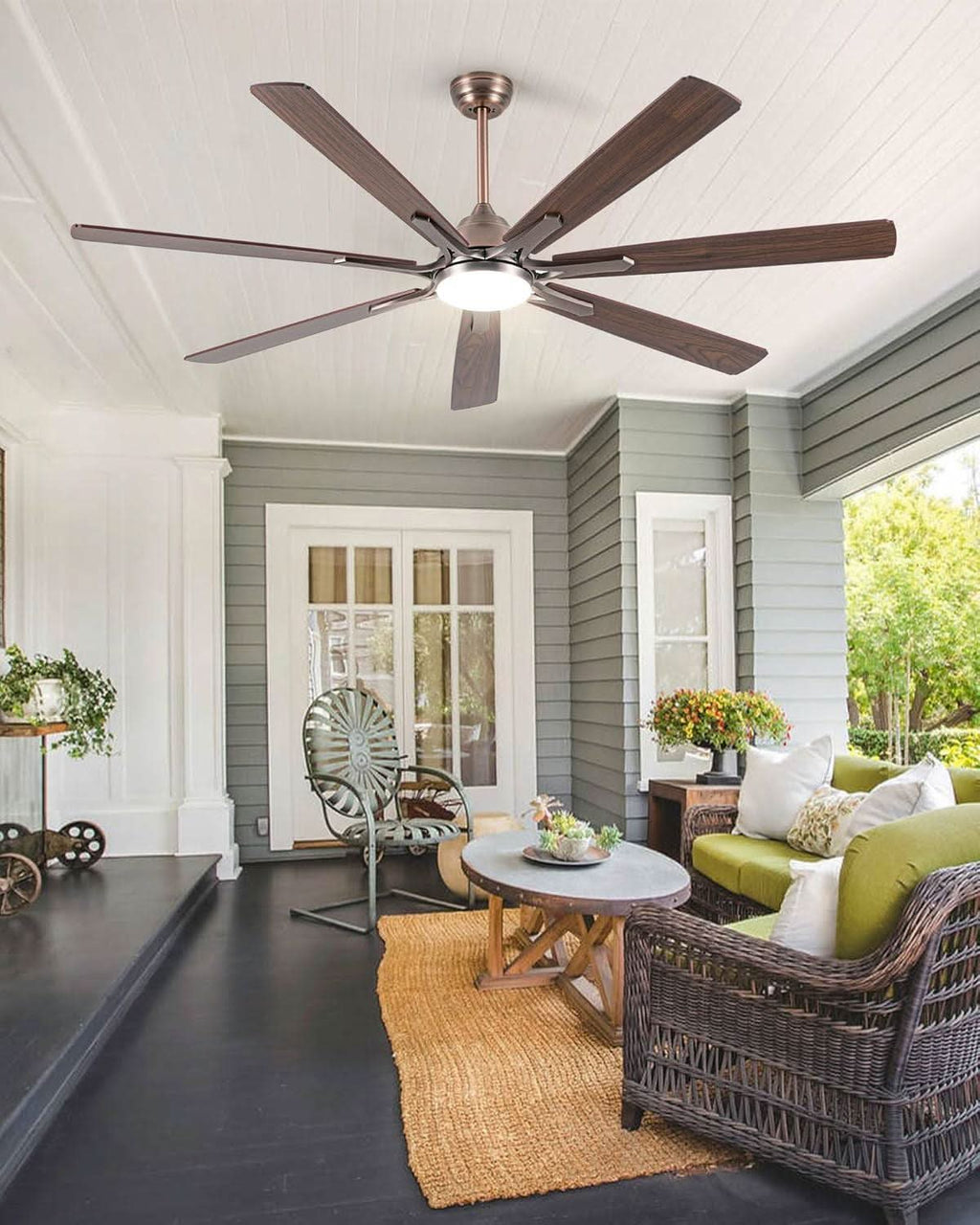 72 Inch Oil Rubbed Bronze Smart Outdoor Ceiling Fan