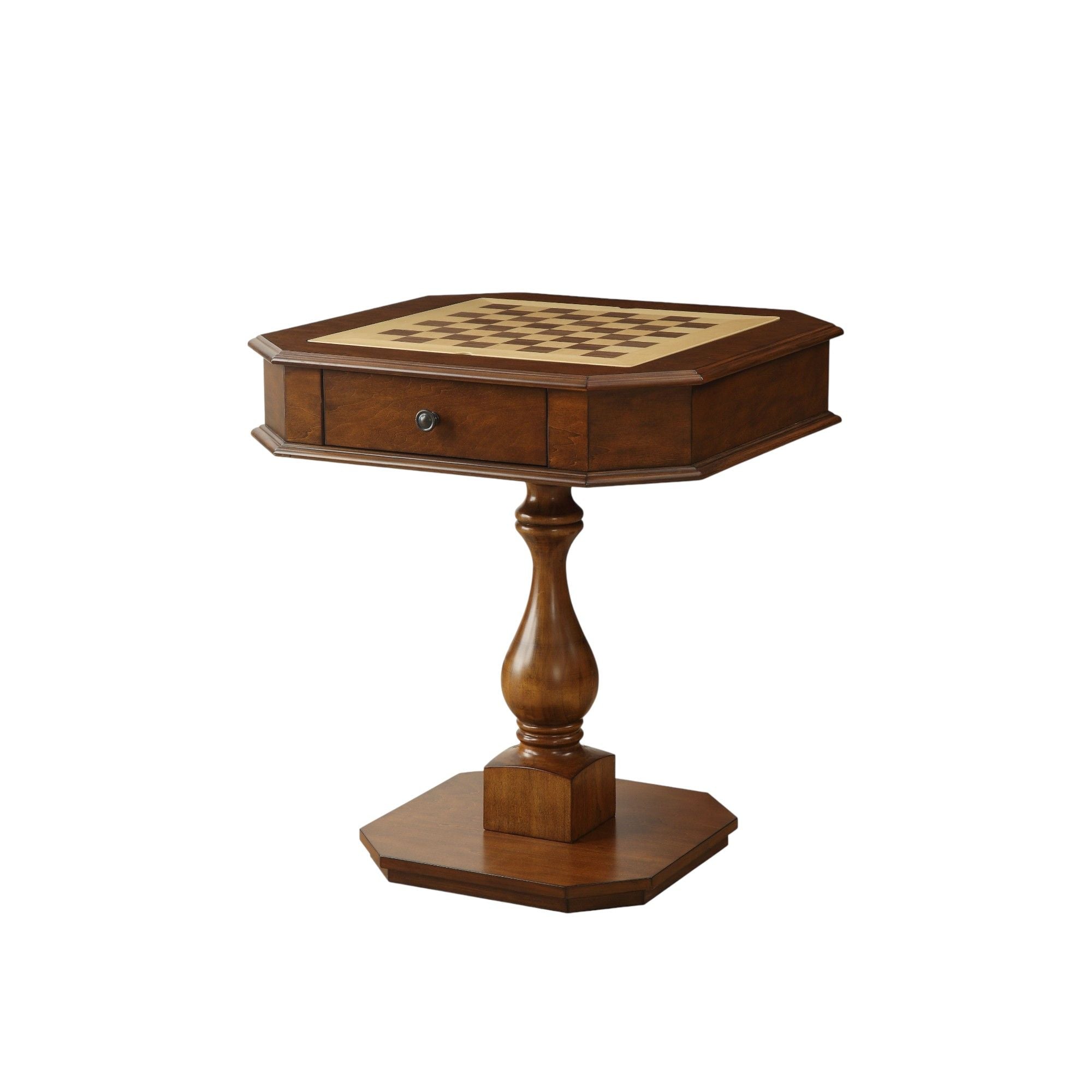 Bishop Reversible Chess & Checkers Game Table