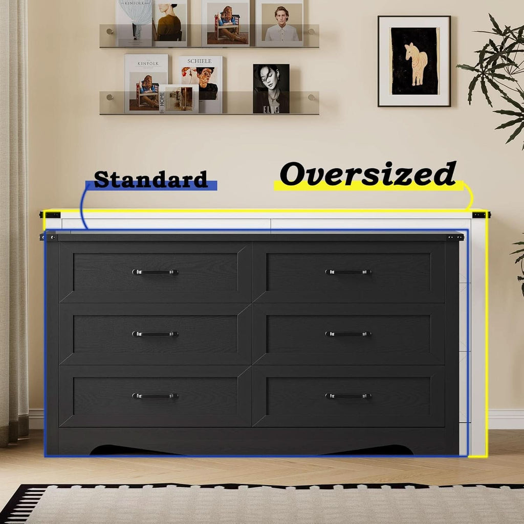9 Drawer Dresser For Bedroom Modern Wooden Anti Tip