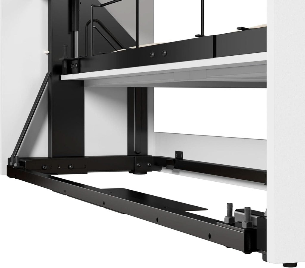 65 Inch Queen Murphy Bed With Wardrobe Storage System