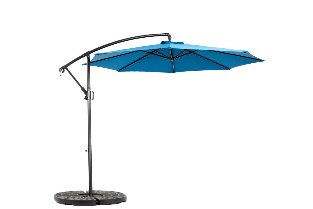 10ft Offset Hanging Market Patio Umbrella with Easy Tilt Adjustment