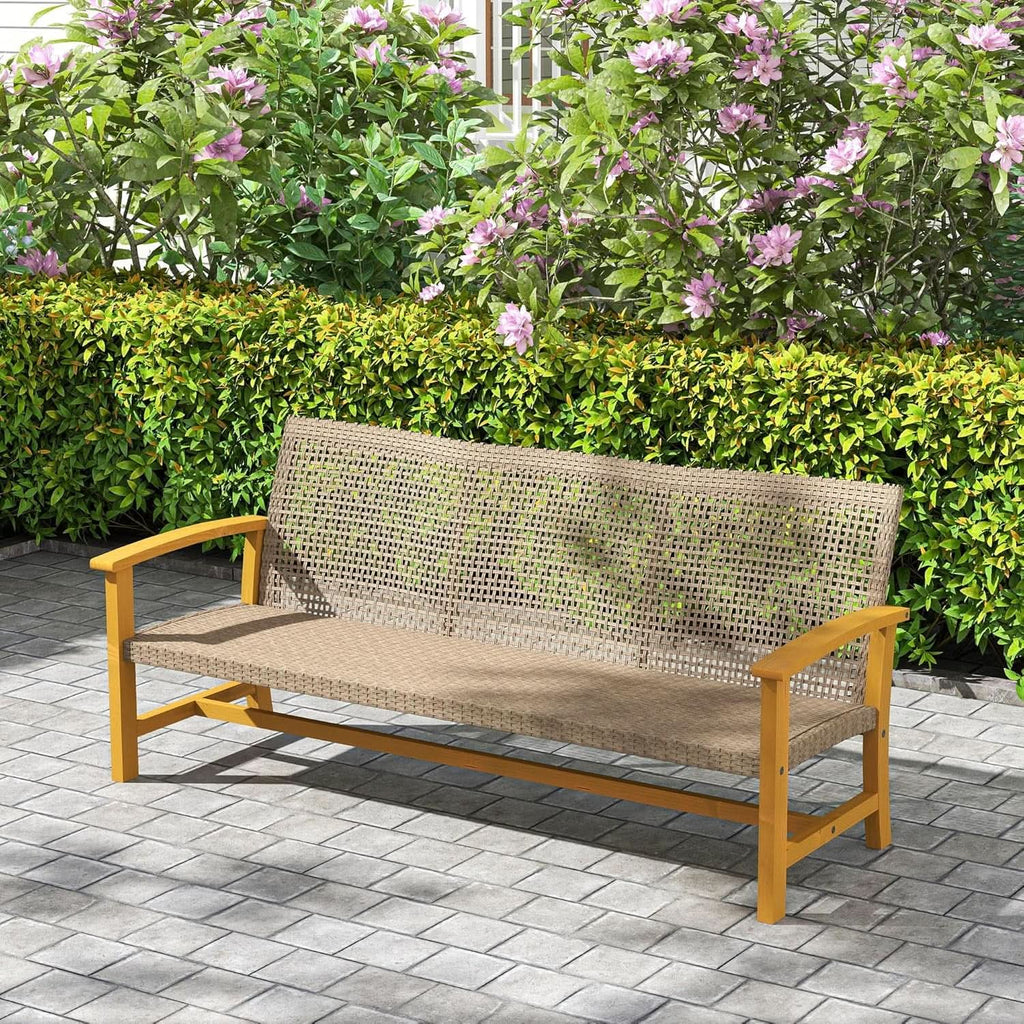 Wicker Outdoor Sofa for Three