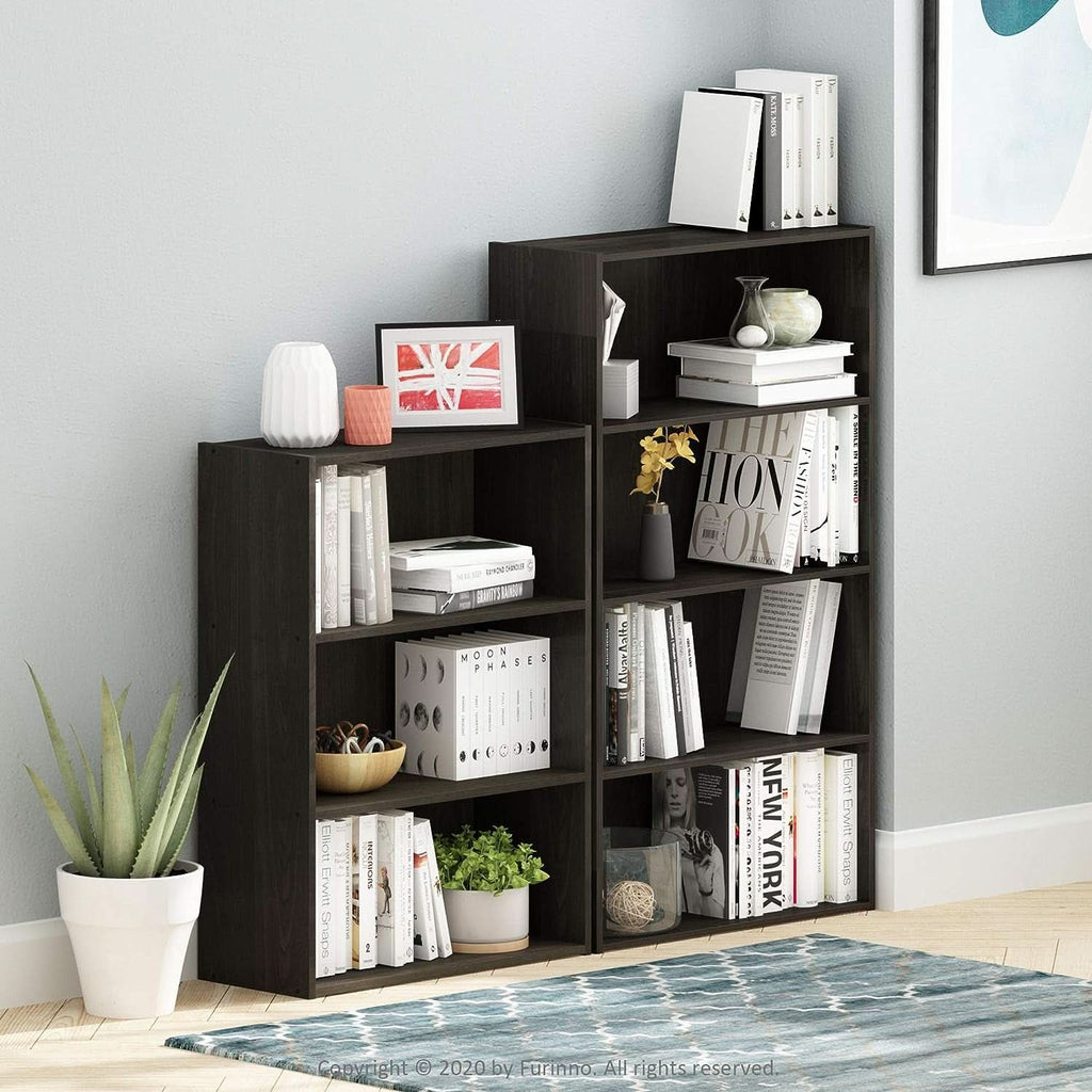 Pasir 3 Tier Open Shelf Bookcase In Espresso Finish