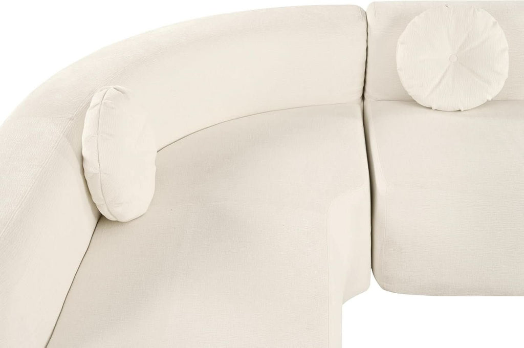 Extra Large Sectional Sofa with Elegant Curved Design