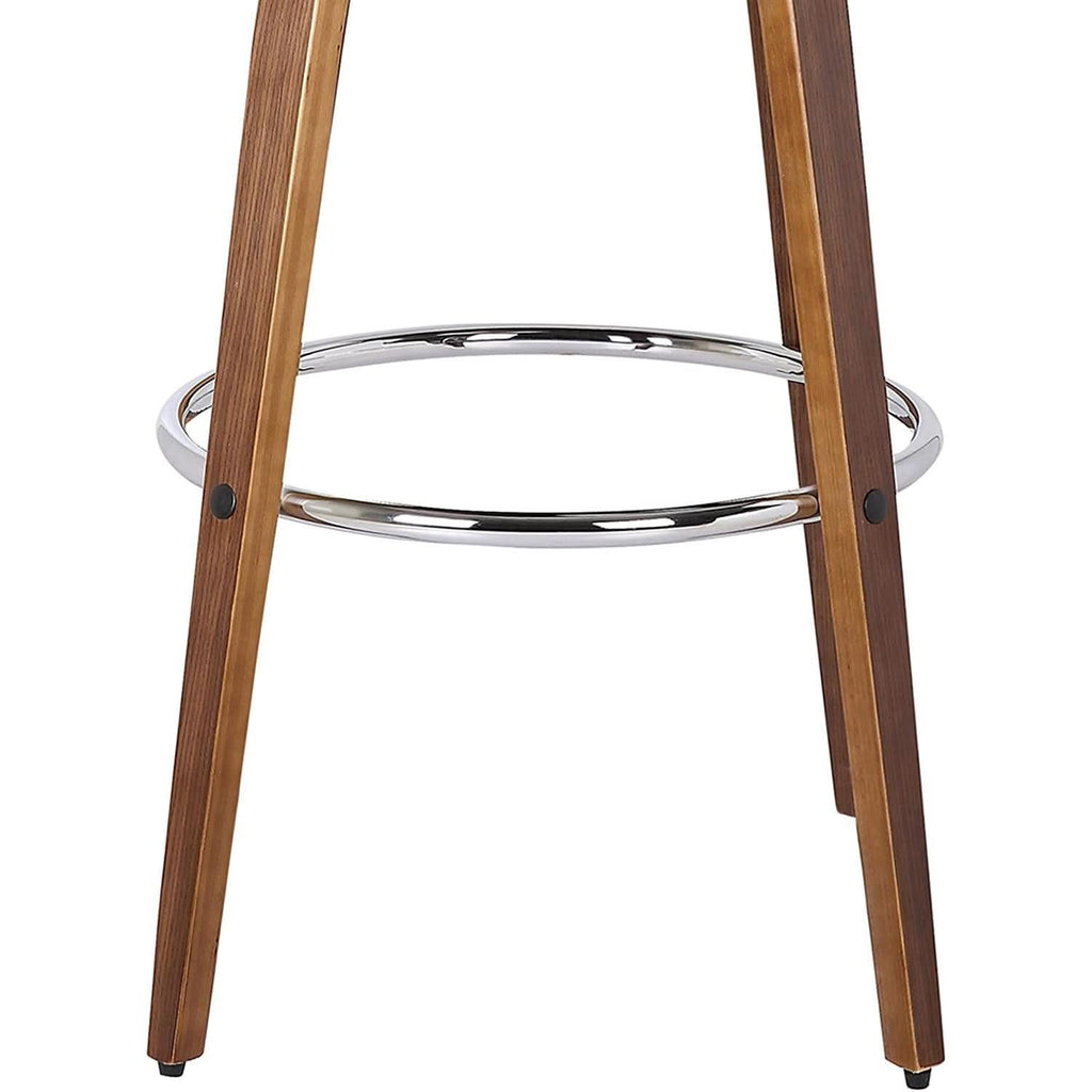 Sonia 26 Inch Counter Height Bar Stool Walnut Brown