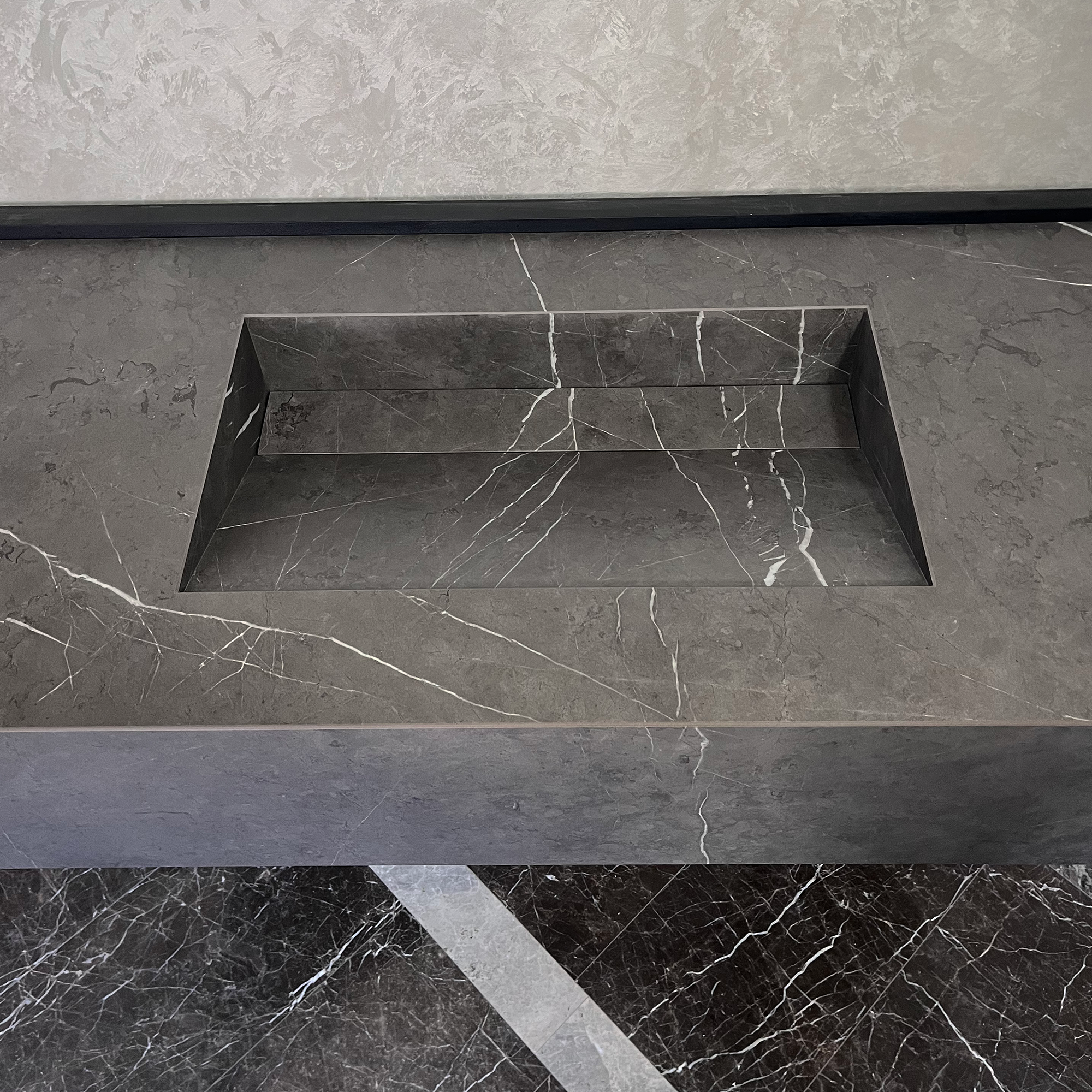 HANDCRAFTED INFINITY PIETRA GREY HIGH ENGINEERED STONE SINK (ES-100)