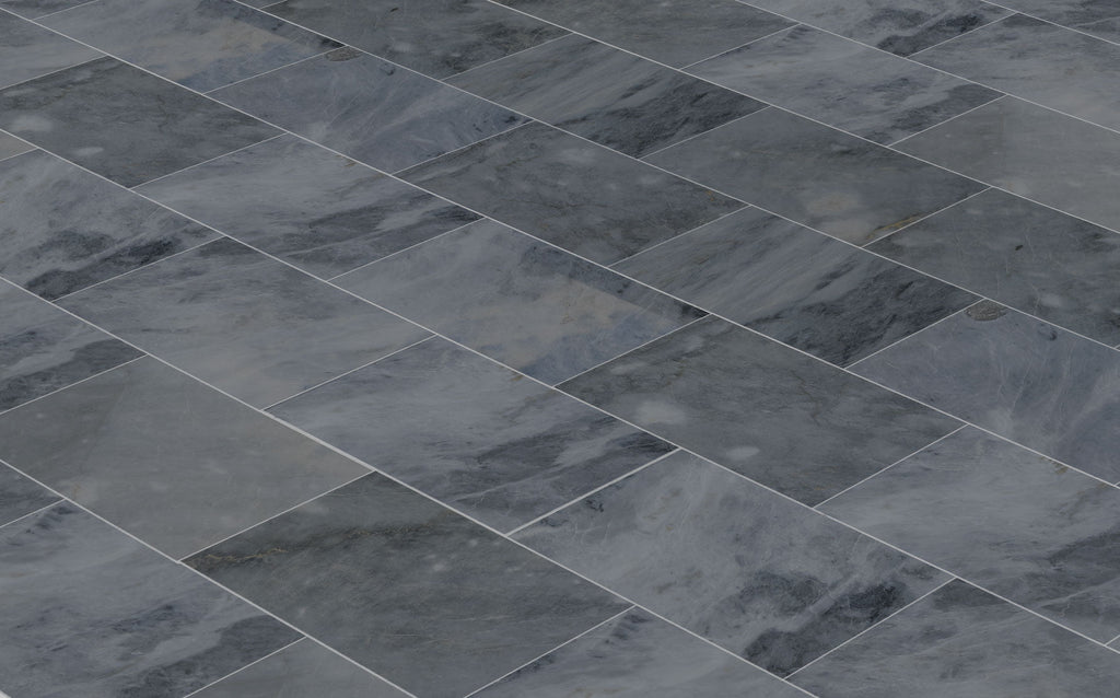 Luna Sky Gray Marble Polished Wall and Floor Tile 12"x24"