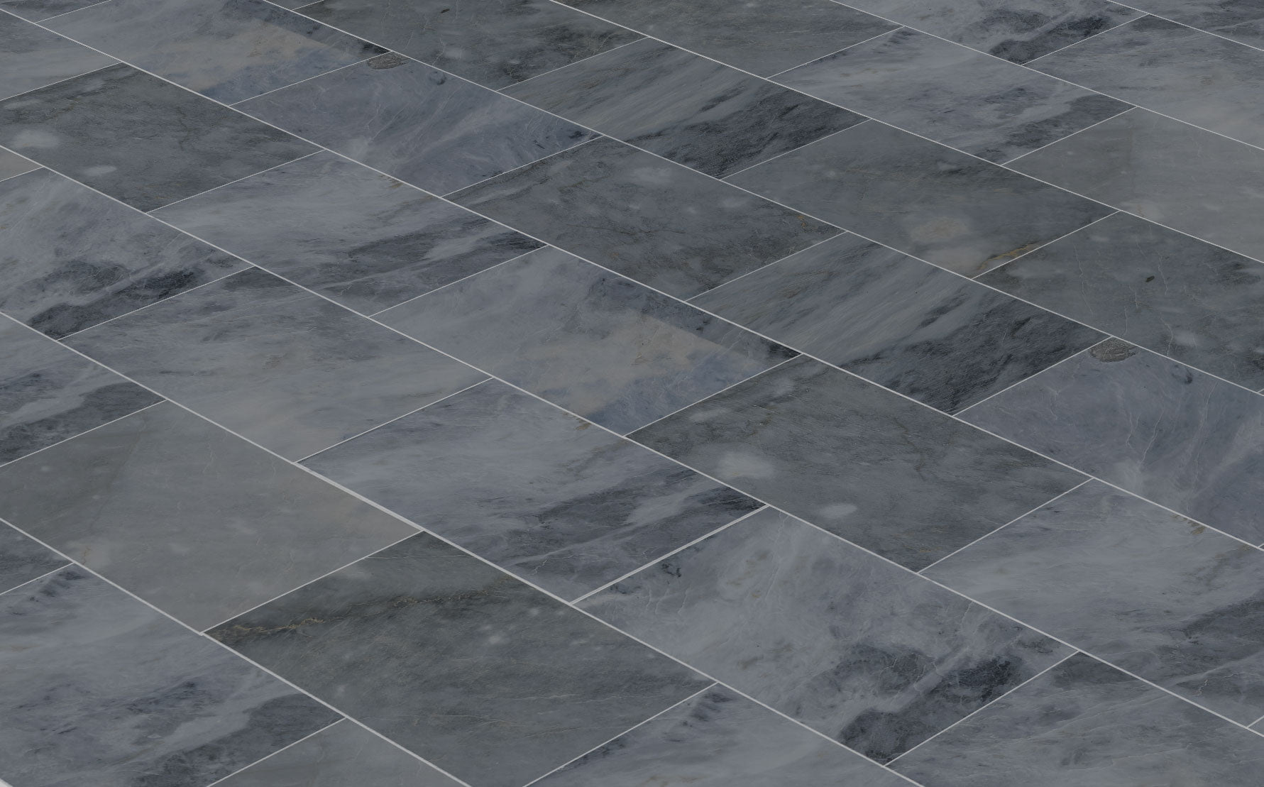 Luna Sky Gray Marble Polished Wall and Floor Tile 12"x24"