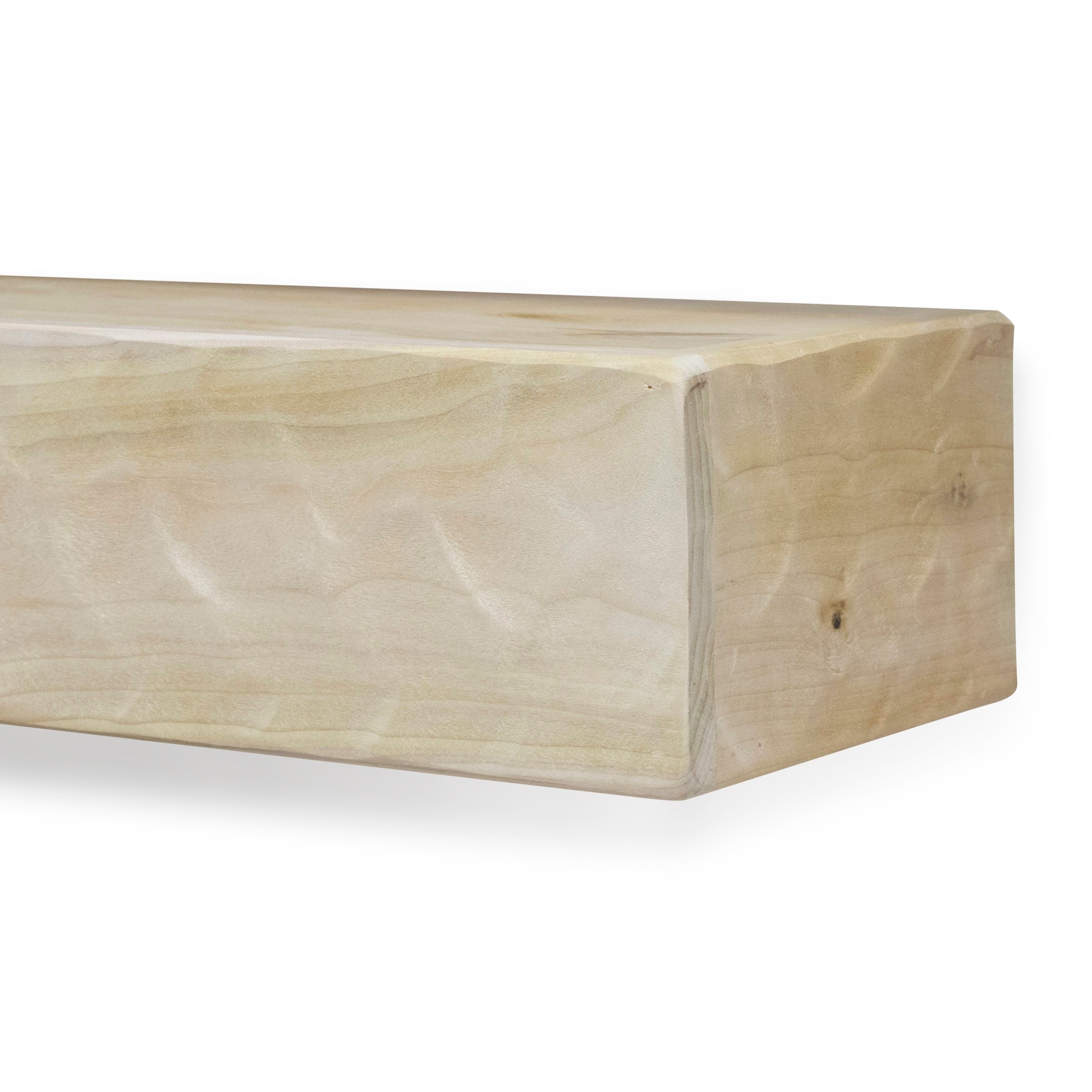 Rough Hewn Poplar Mantel Shelf