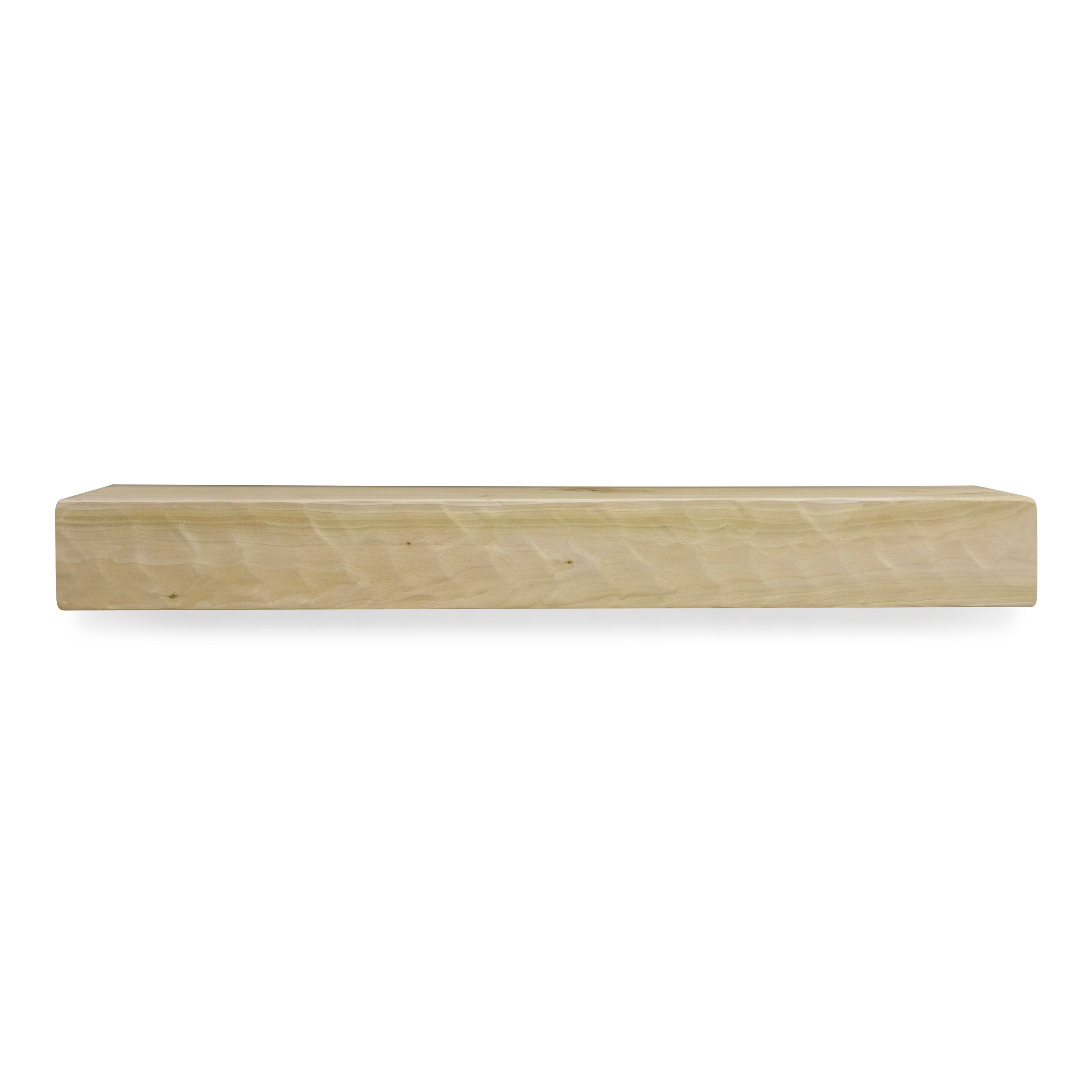Rough Hewn Poplar Mantel Shelf